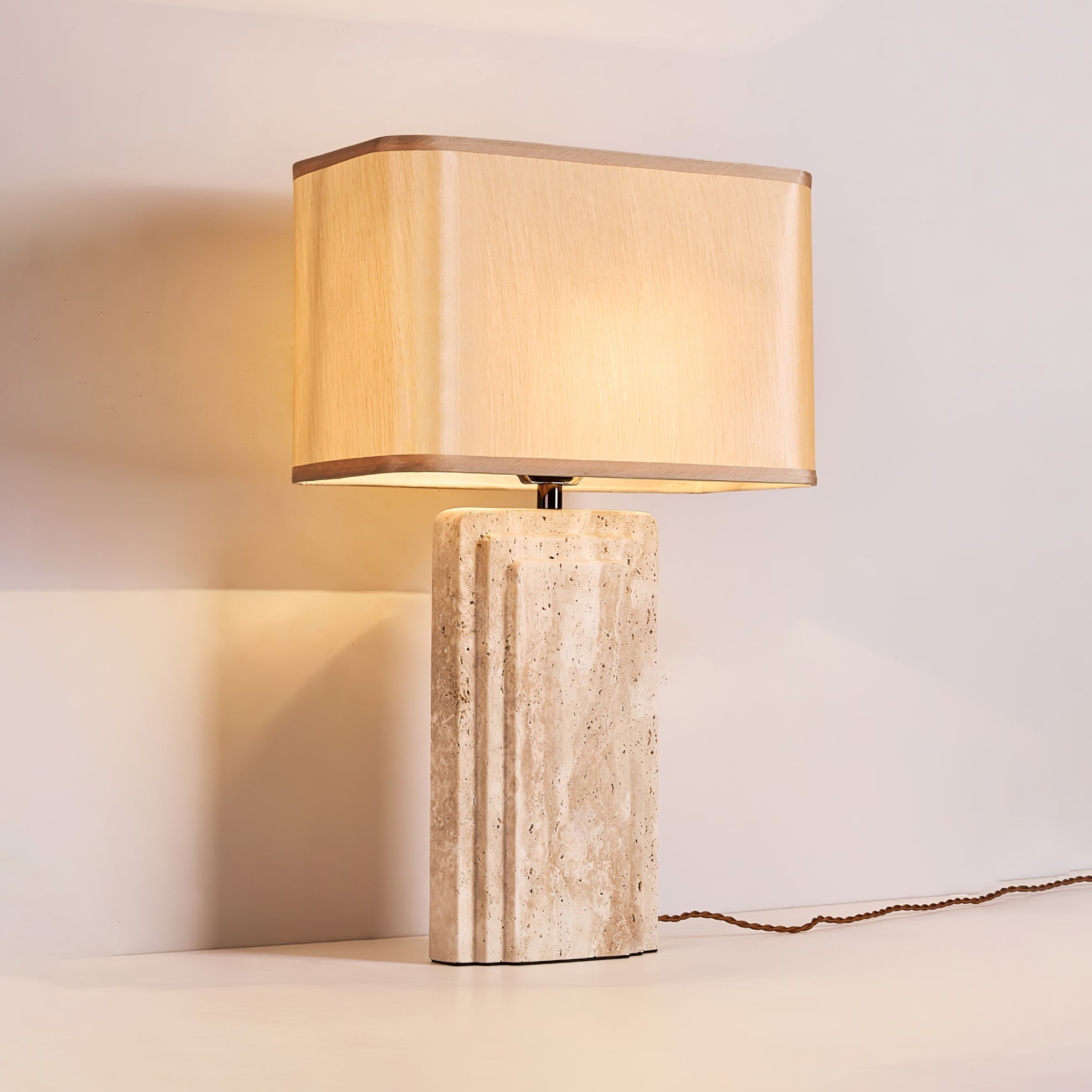 Cocare Travertine Table Lamp