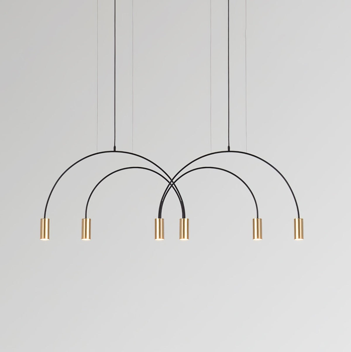 Noriel Pendant Lamp Overlapping Cylinder Minimalist Dining Room