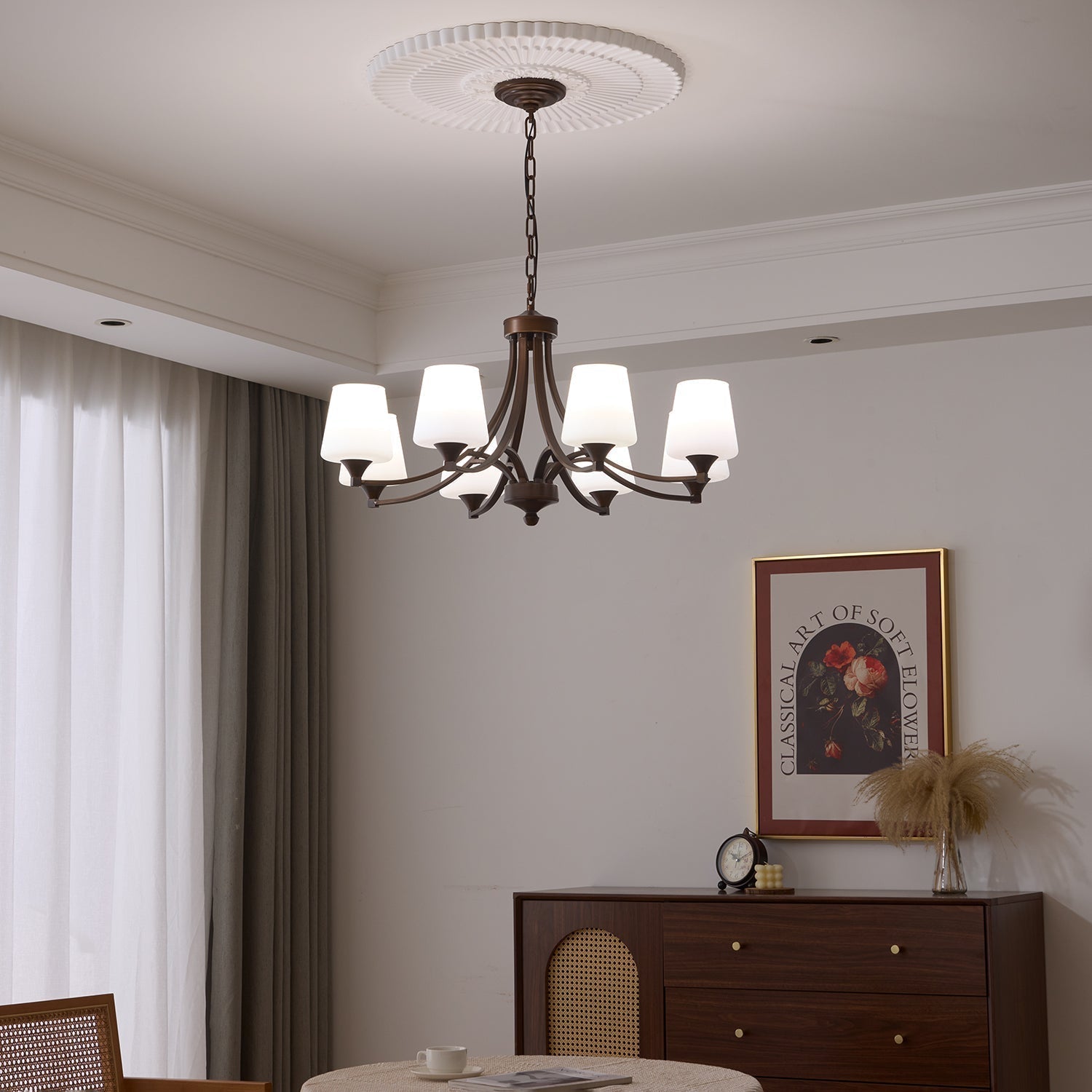 Ardena Elegance Vintage Classic Glass Chandelier