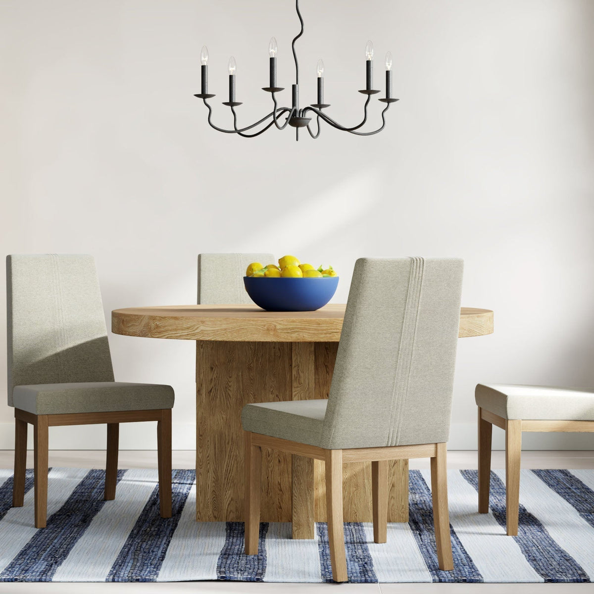 Rauduvyo Modern Minimalist Industrial Metal Chandelier