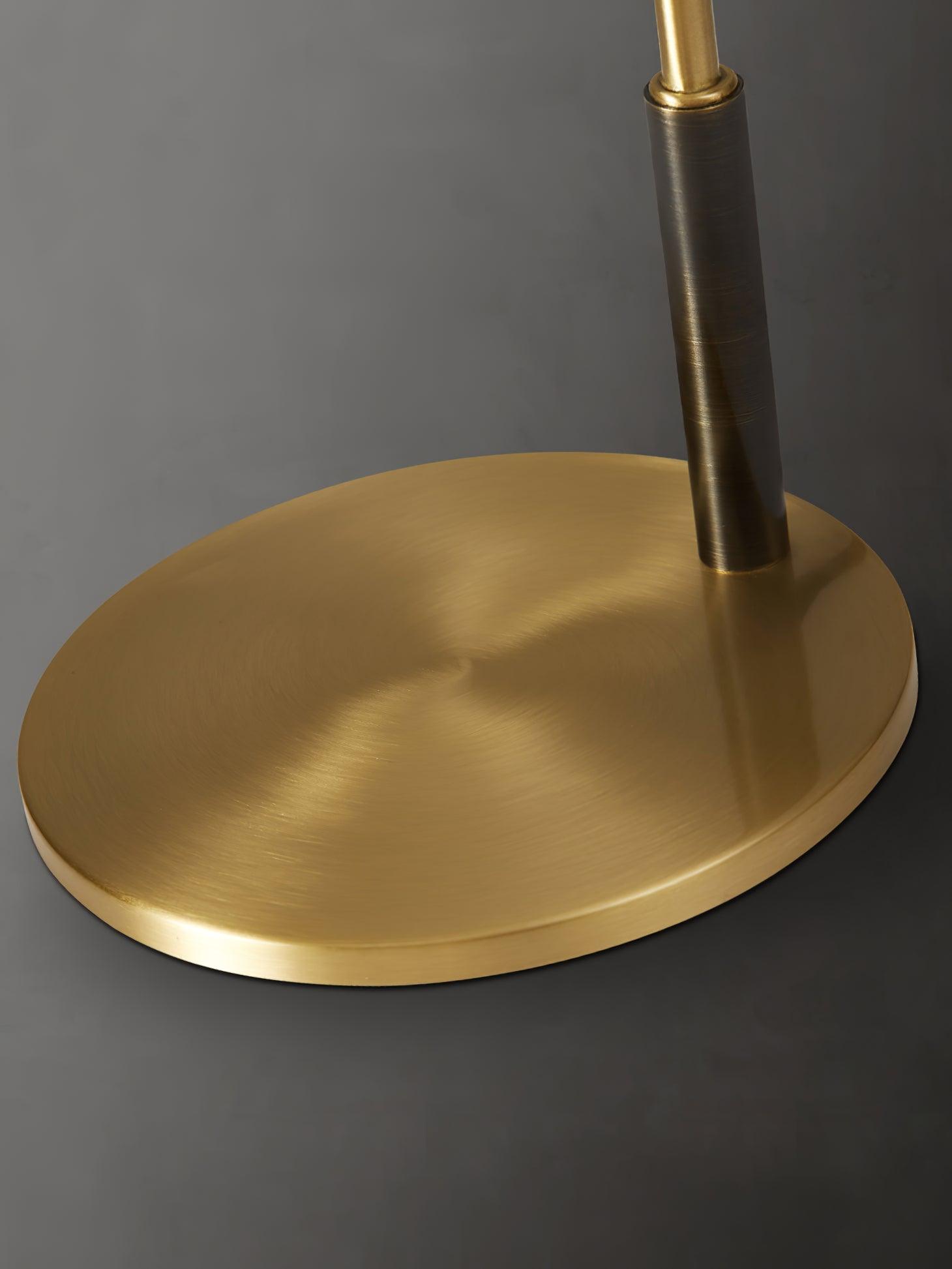 Zorase Brass Industrial Table Lamp