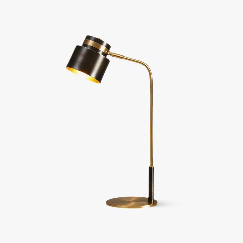 Zorase Brass Industrial Table Lamp