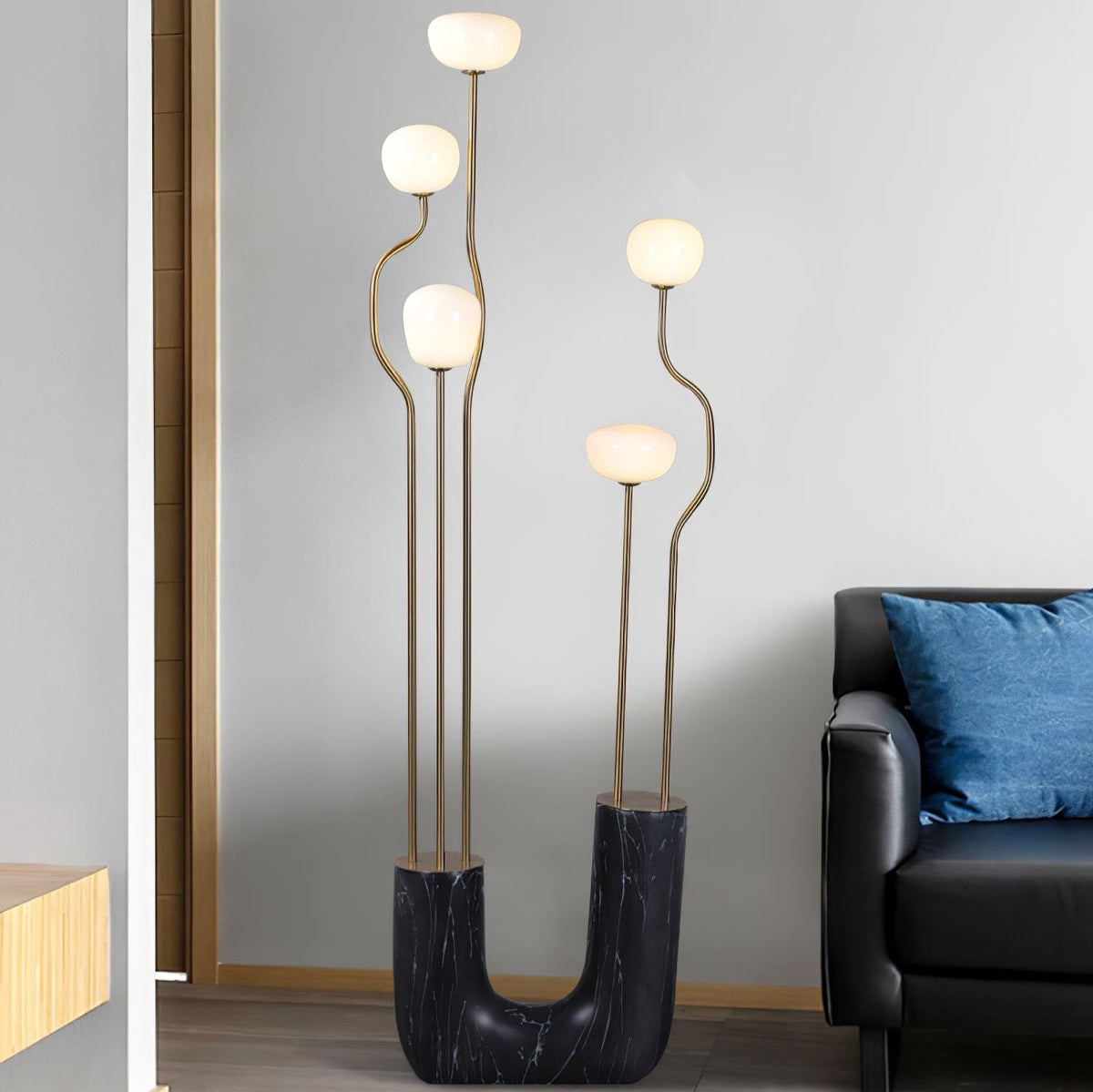 Lumon Marble Brass Modern Floor Lamp