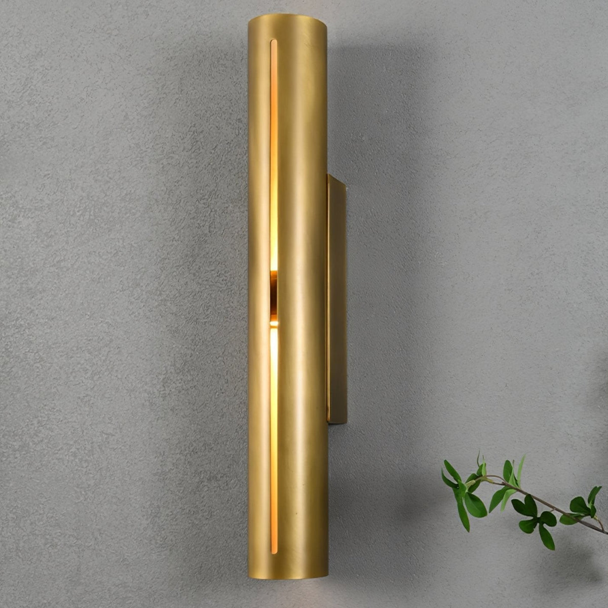 Avsilara Modern Minimalist Cylinder Brass Wall Light