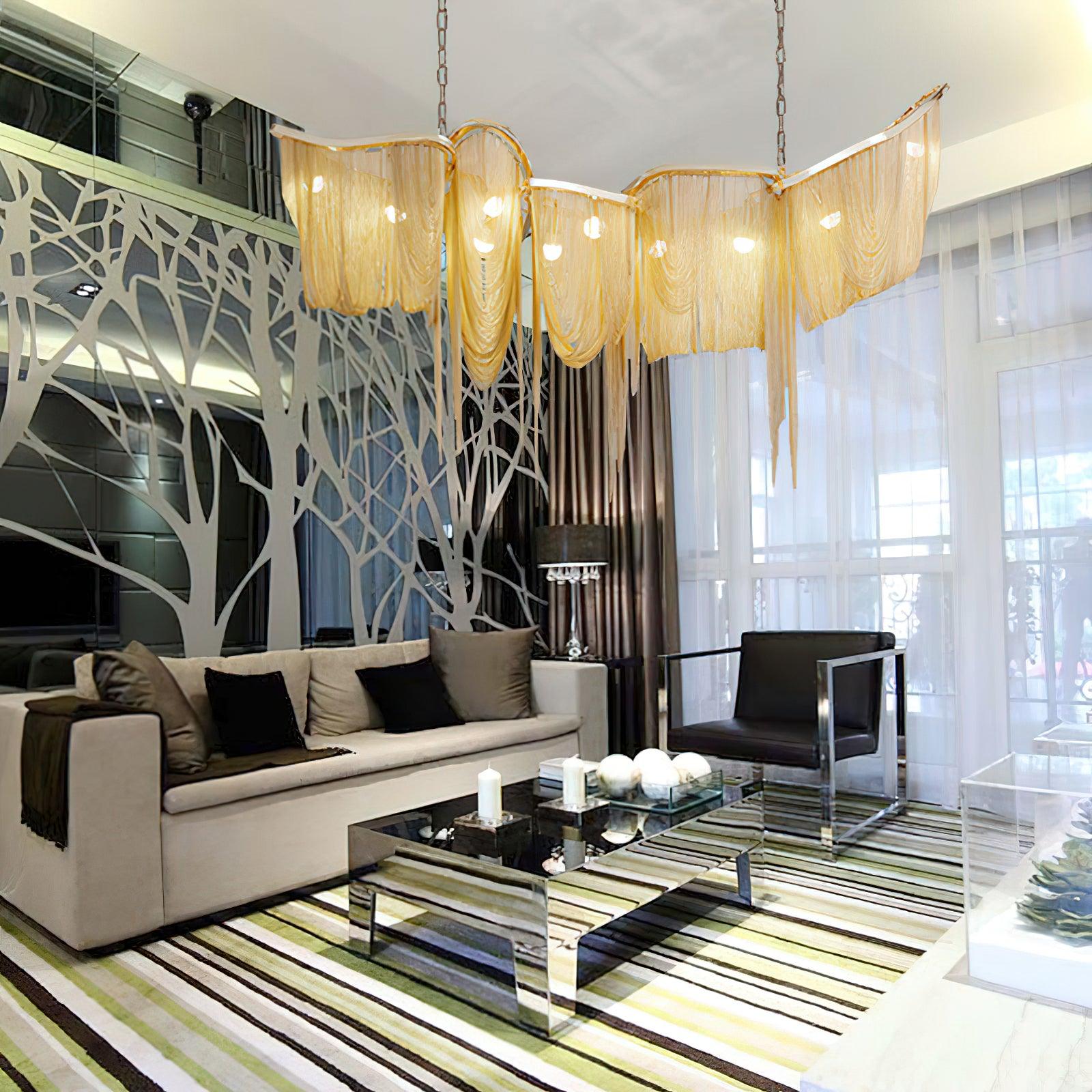 Soleraria Chandelier Tassel Gold
