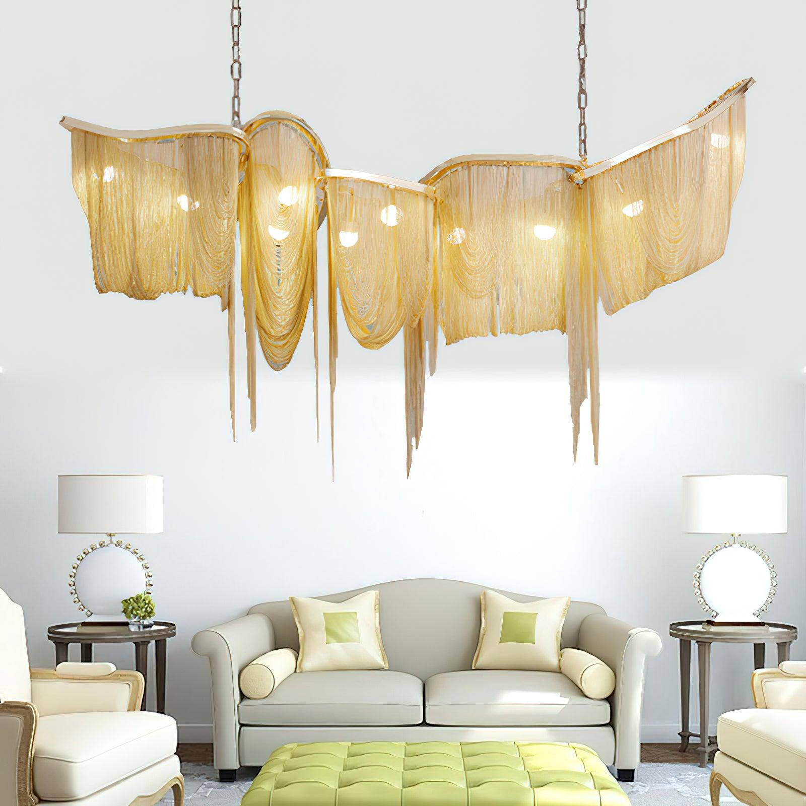 Soleraria Chandelier Tassel Gold