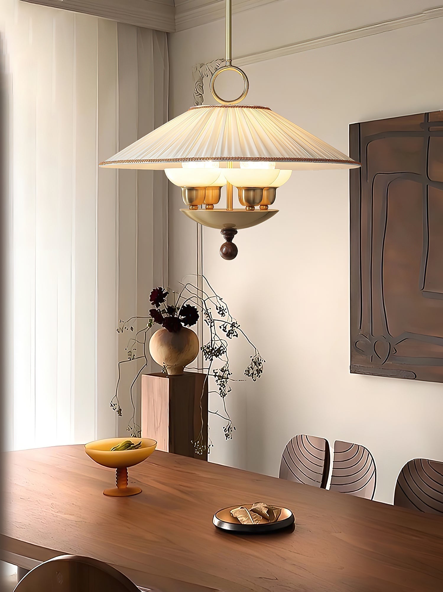 Umbera Pleated Shade Pendant Light