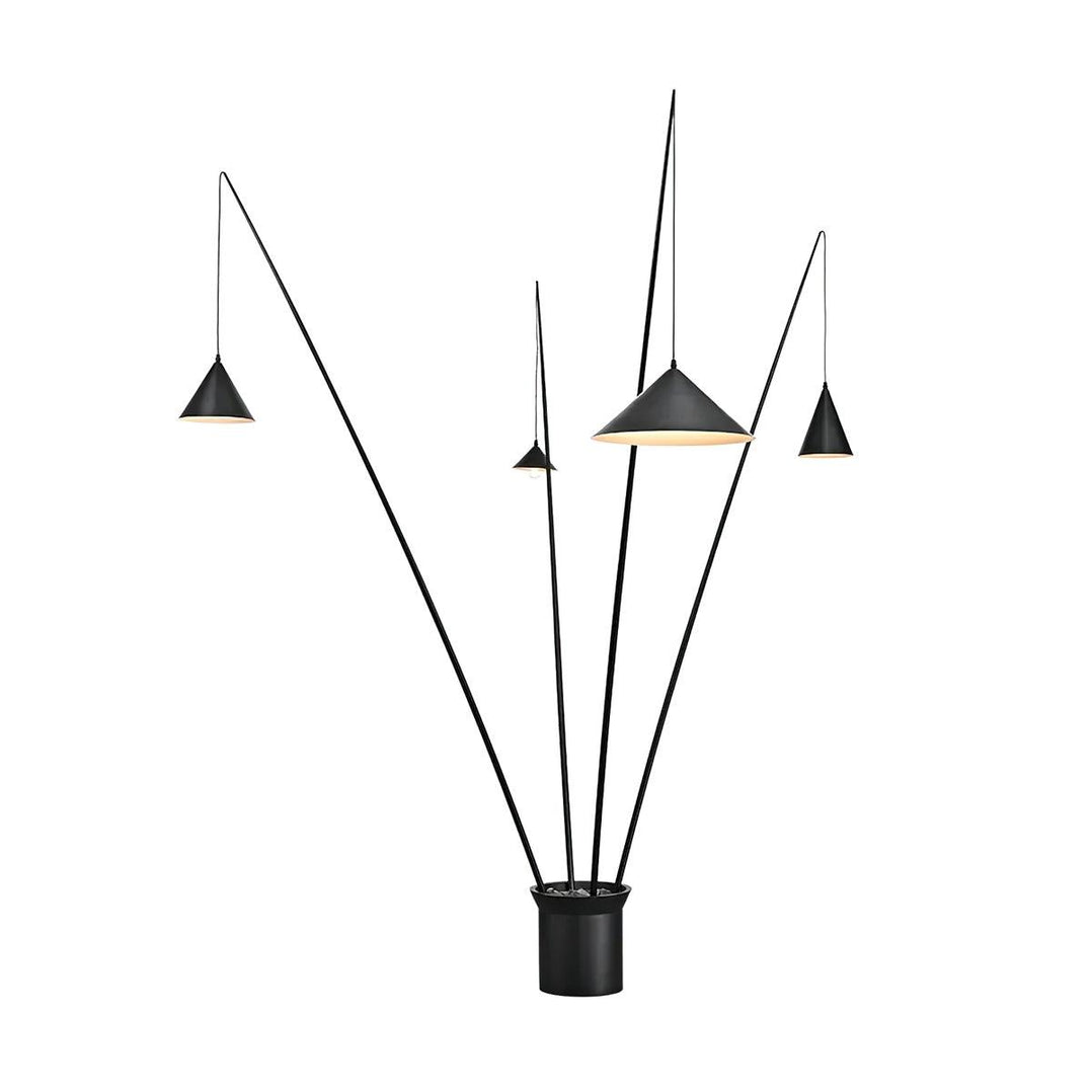 Canorara Multi-Arm Black Floor Lamp