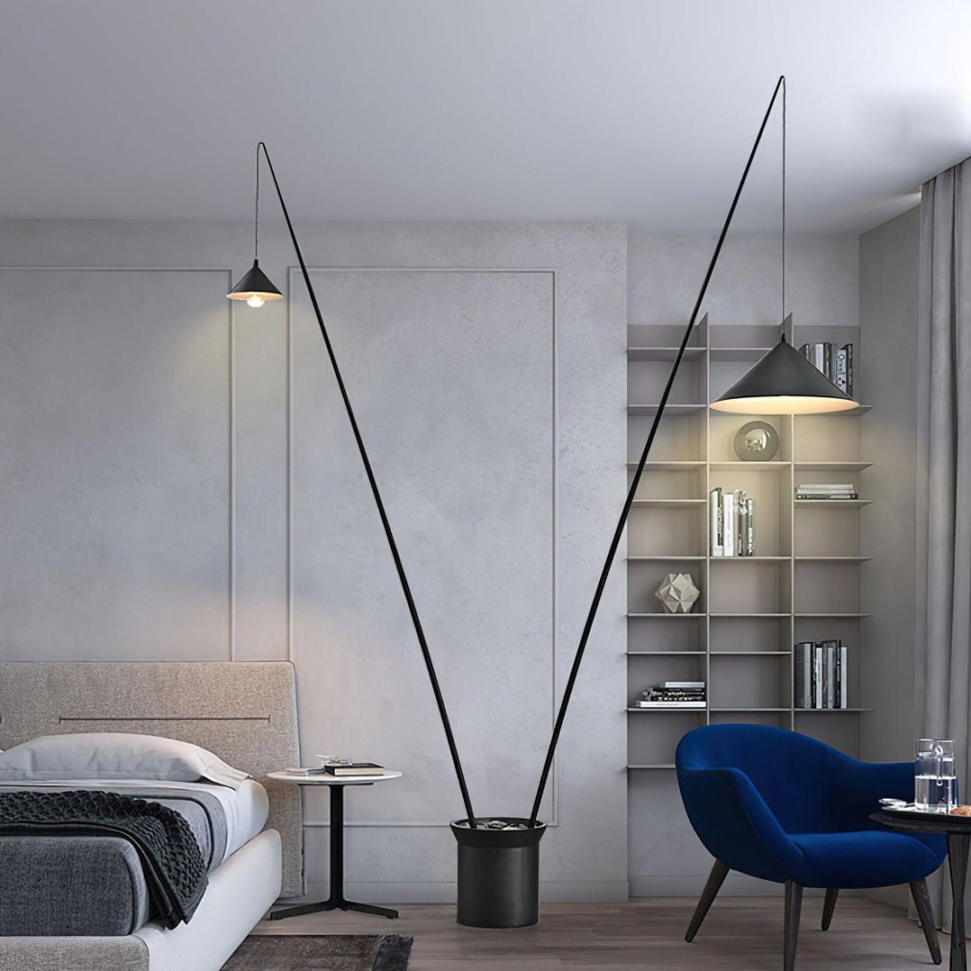 Canorara Multi-Arm Black Floor Lamp