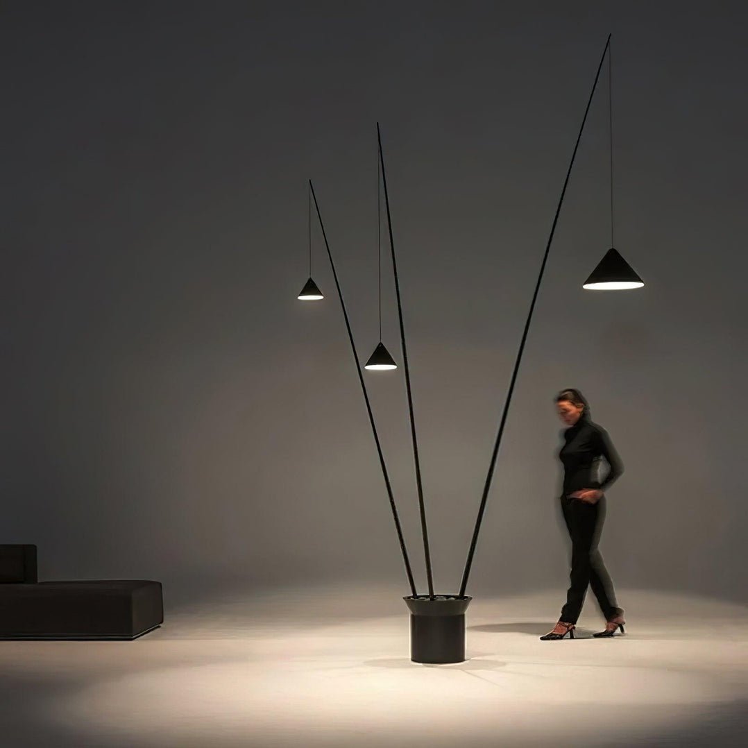 Canorara Multi-Arm Black Floor Lamp