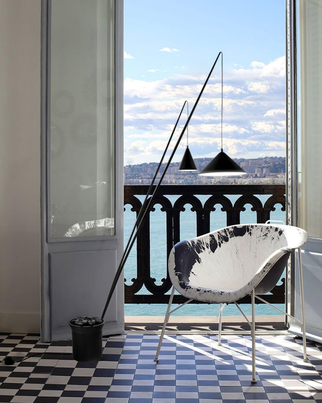 Canorara Multi-Arm Black Floor Lamp