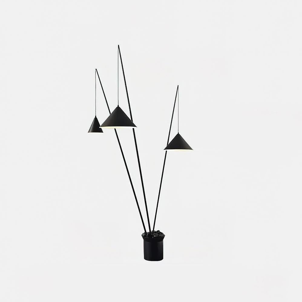 Canorara Multi-Arm Black Floor Lamp