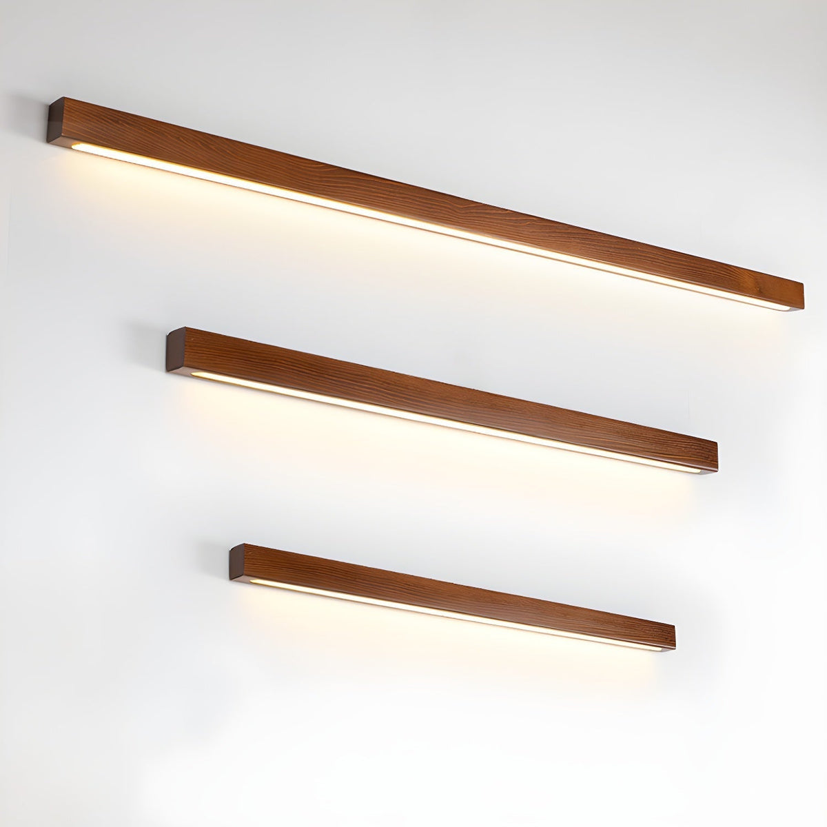 Gareth Wall Light Wood Linear Minimalist LED