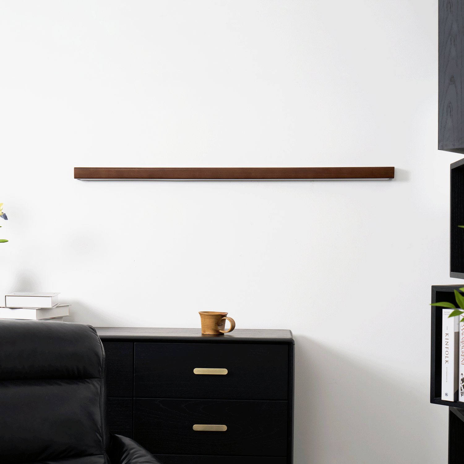 Gareth Wall Light Wood Linear Minimalist LED