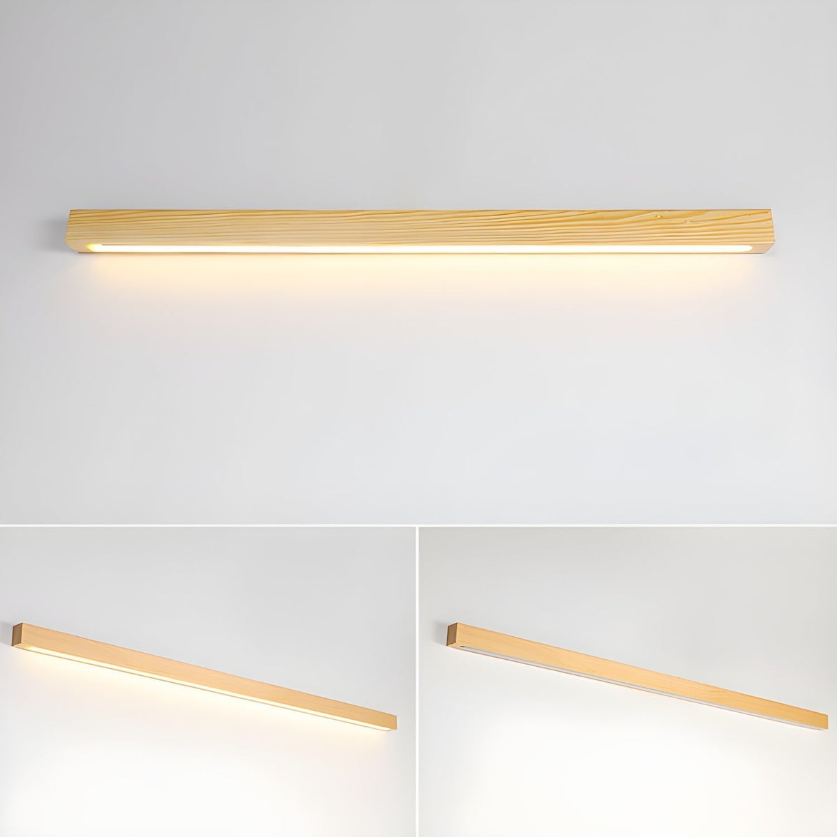 Elvivine Wall Light Wood Linear Minimalist LED