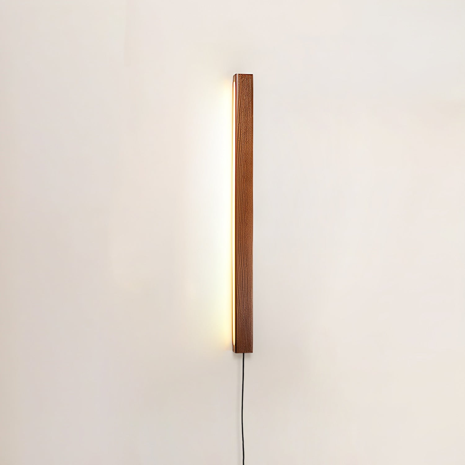 Bryf Wall Lamp Linear Wood Plug In