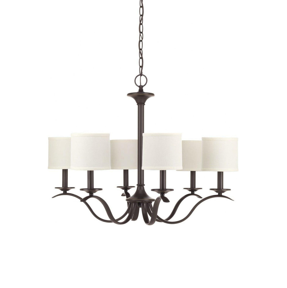 Vatnuvys Traditional Premium Brass Fabric Metal Chandelier