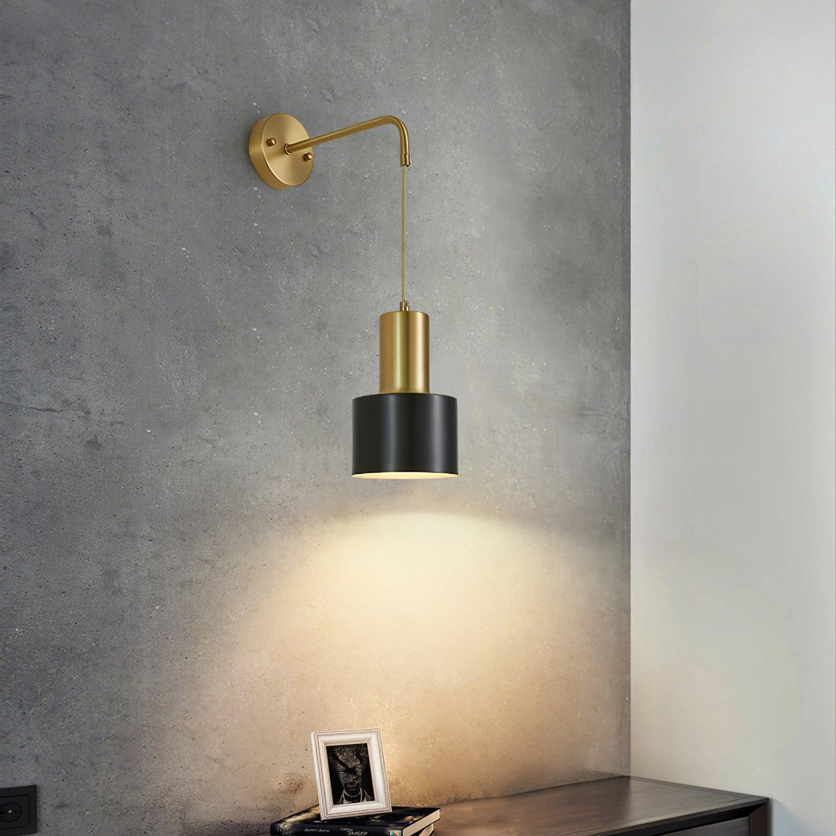 Alvina Modern Minimalist Brass Wall Light