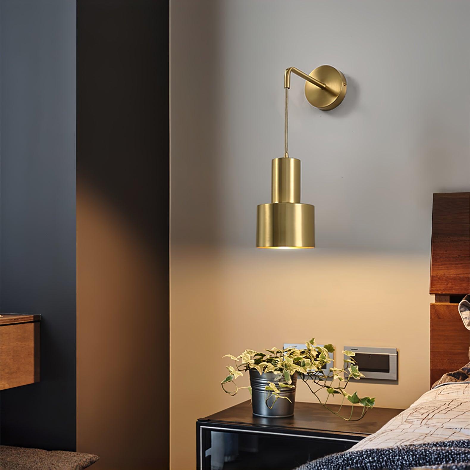 Alvina Modern Minimalist Brass Wall Light