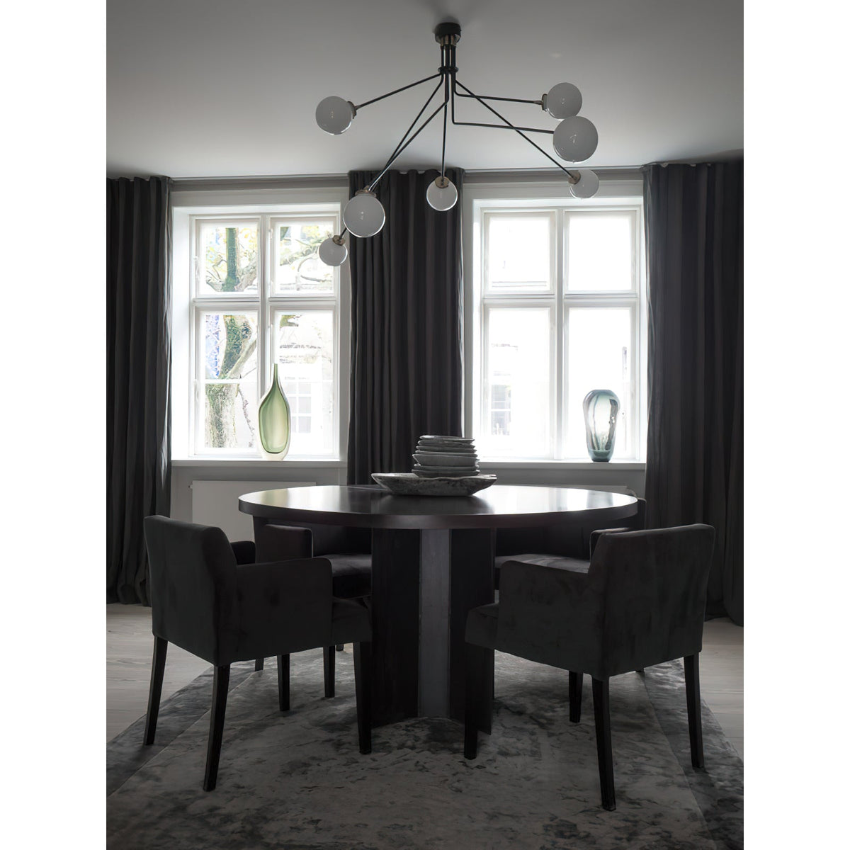 Vatnuvyo Modern Minimalist Brass Metal Glass Ceiling Lamp