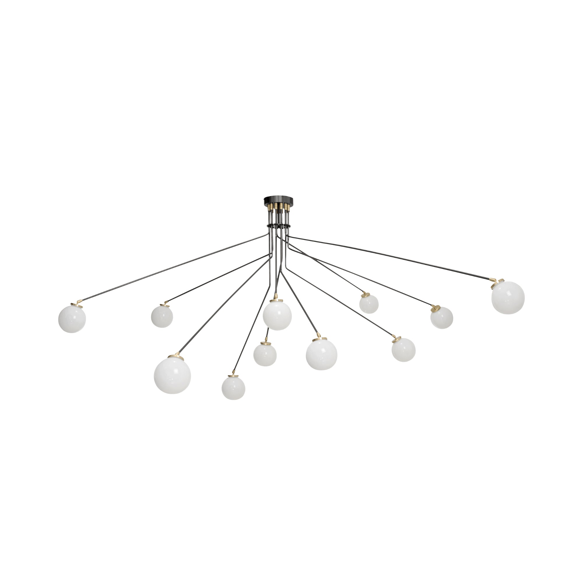 Vatnuvyo Modern Minimalist Brass Metal Glass Ceiling Lamp