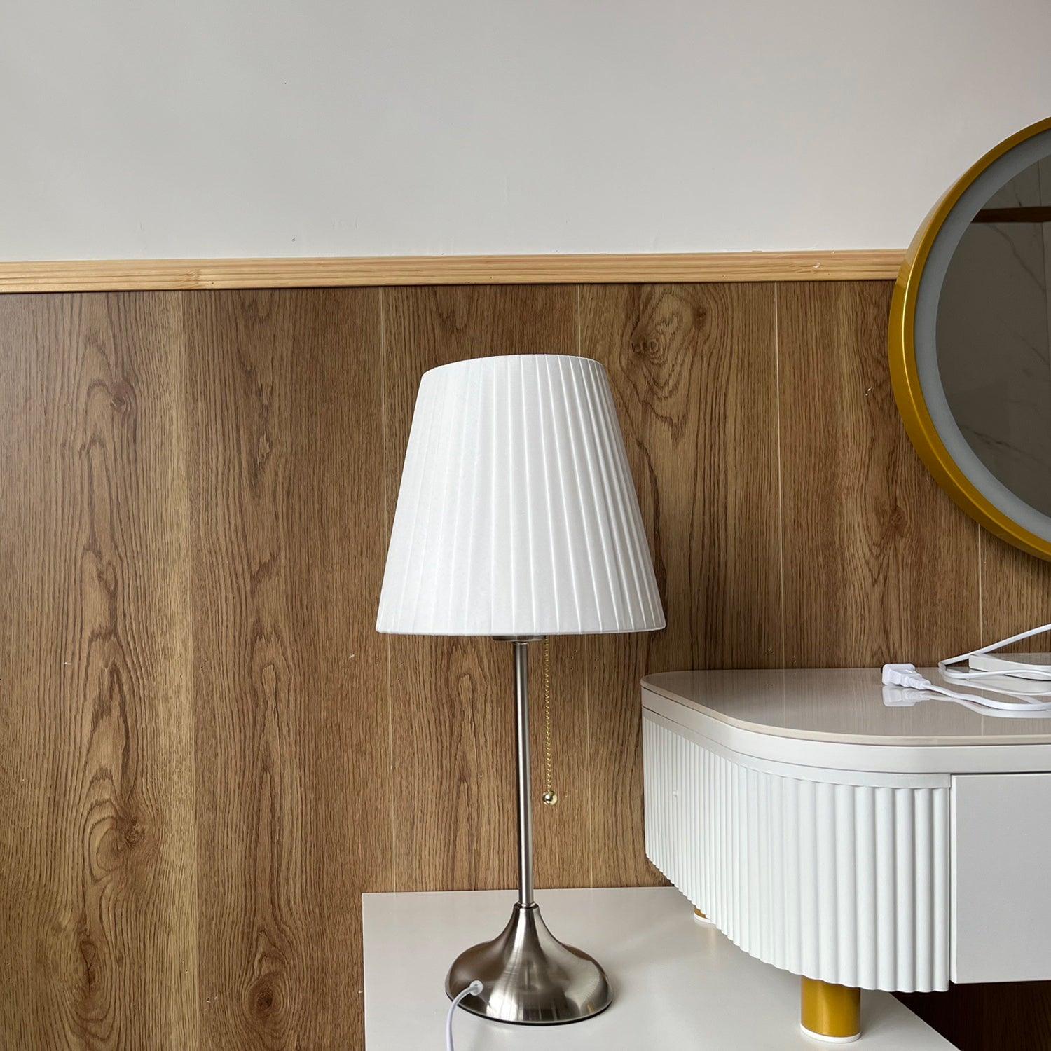 Simplicity  Pleated Fabric Table Lamp
