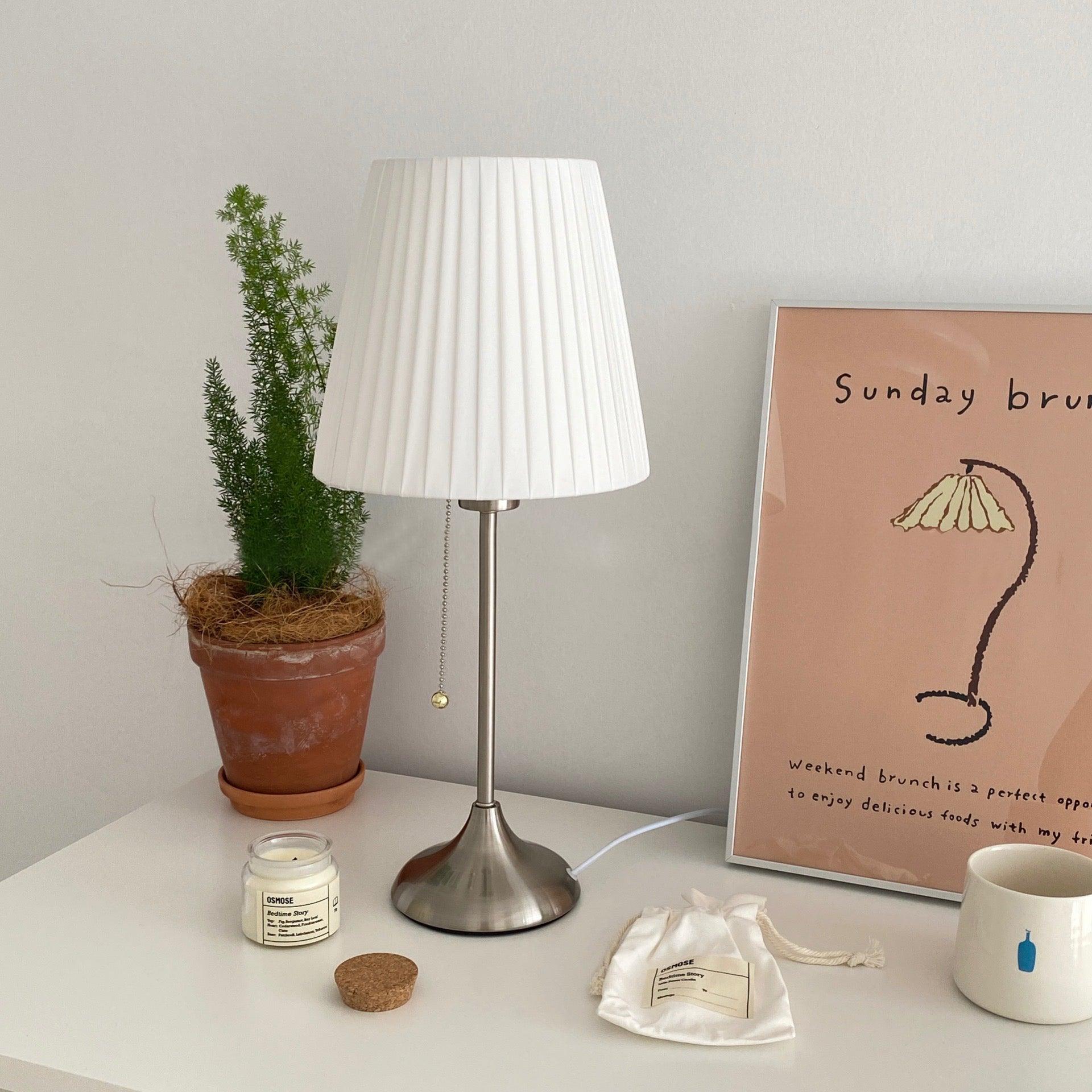 Simplicity  Pleated Fabric Table Lamp