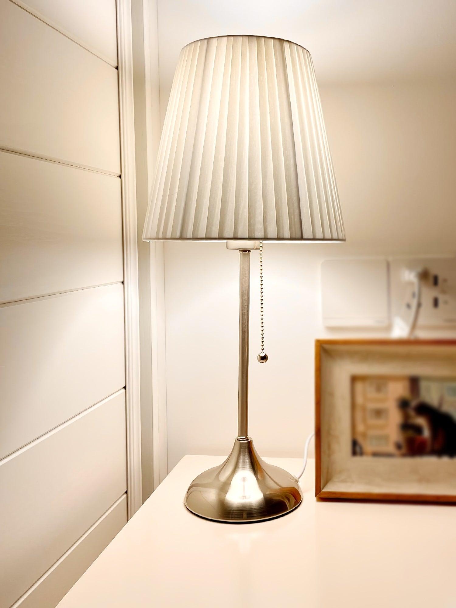 Simplicity  Pleated Fabric Table Lamp
