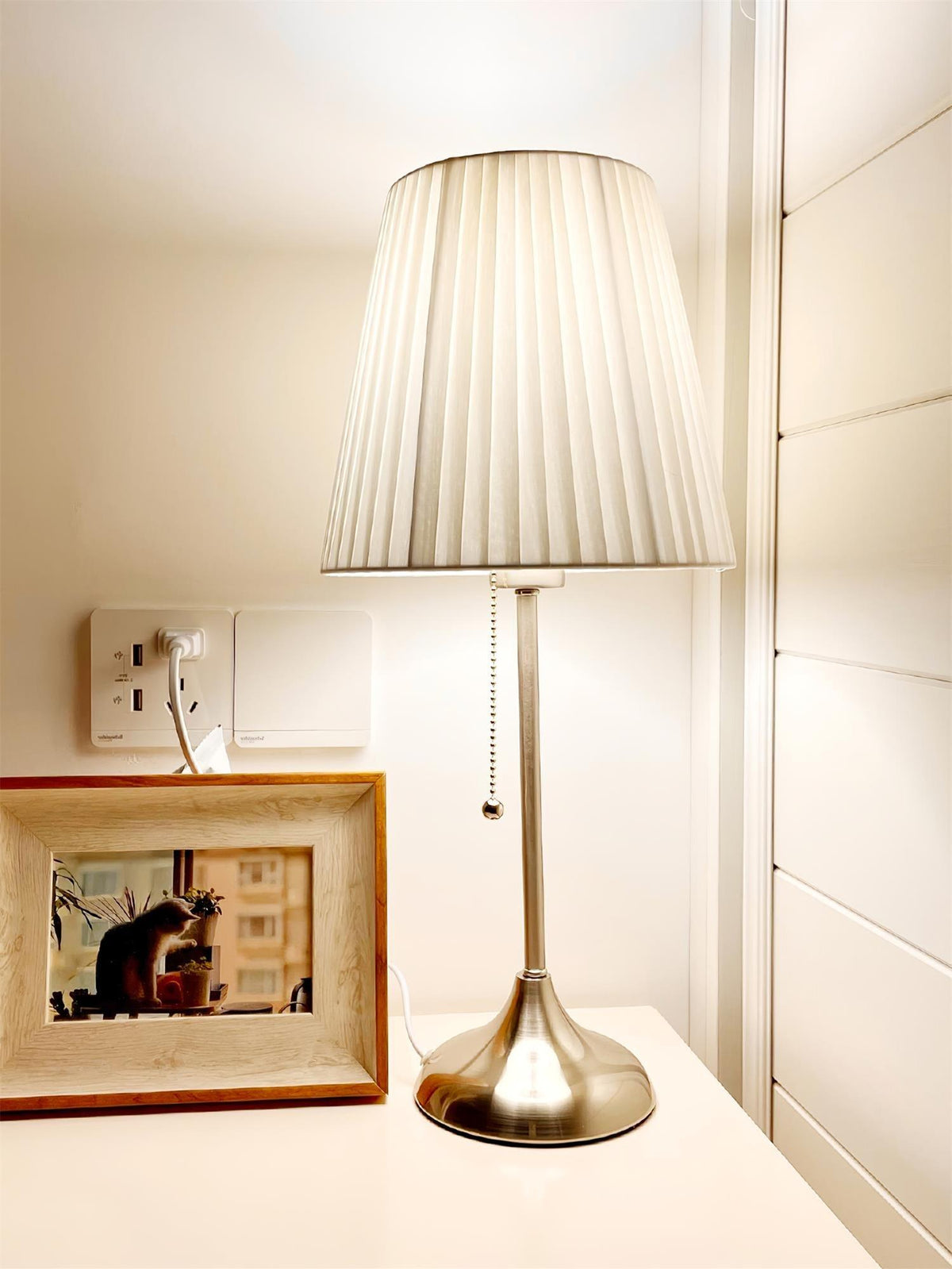 Simplicity  Pleated Fabric Table Lamp