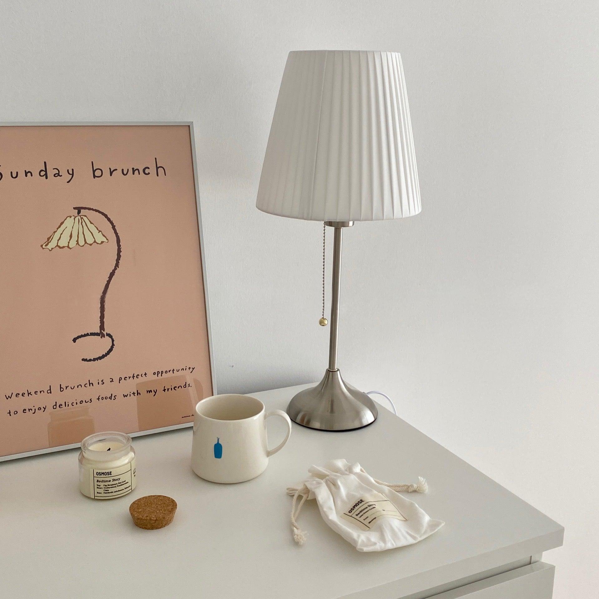 Simplicity  Pleated Fabric Table Lamp