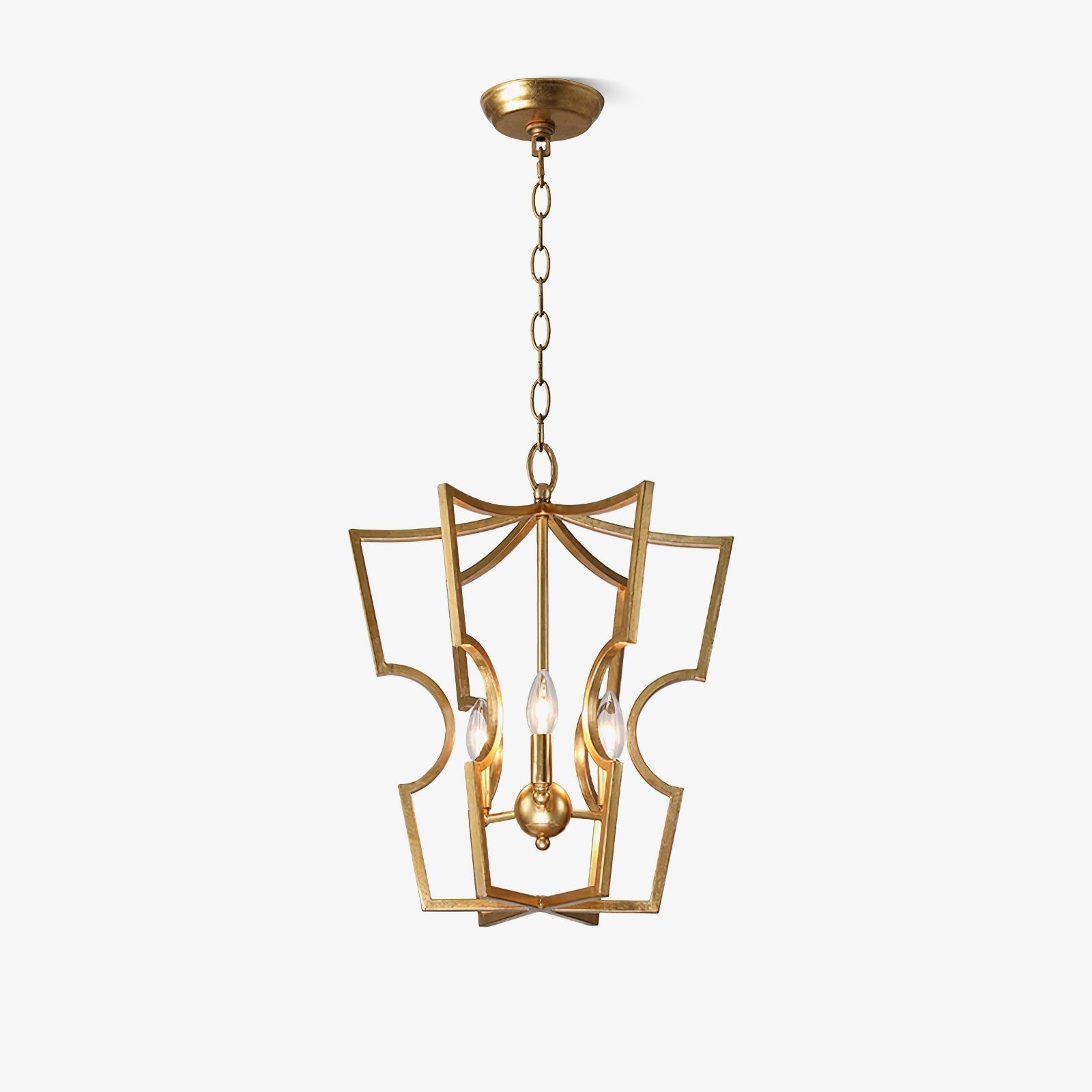 Niroxa Chandelier Gold Lantern Frame