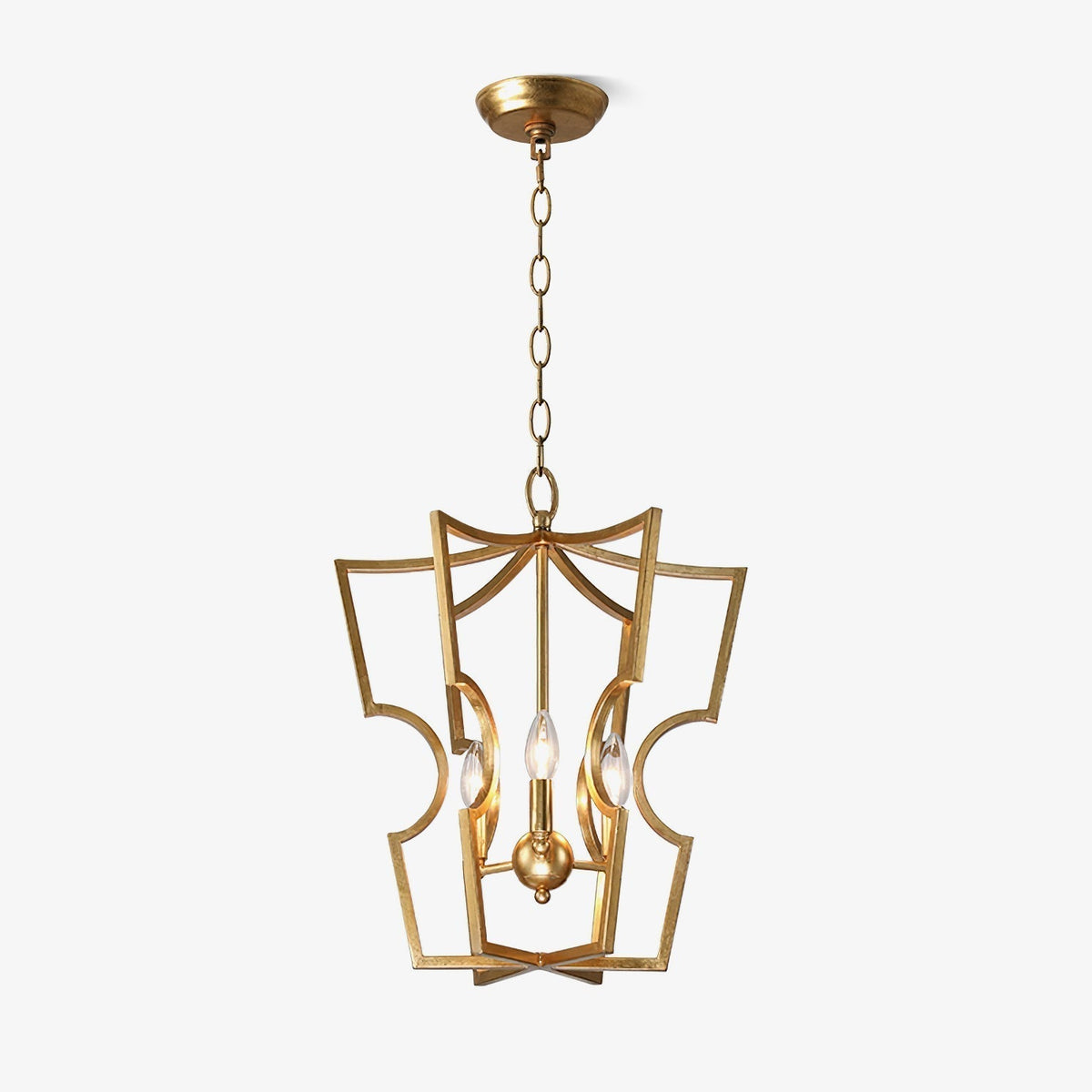 Niroxa Chandelier Gold Lantern Frame
