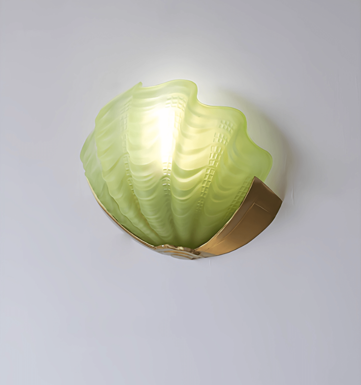 Nico Art Deco Glass Scallop Wall Light