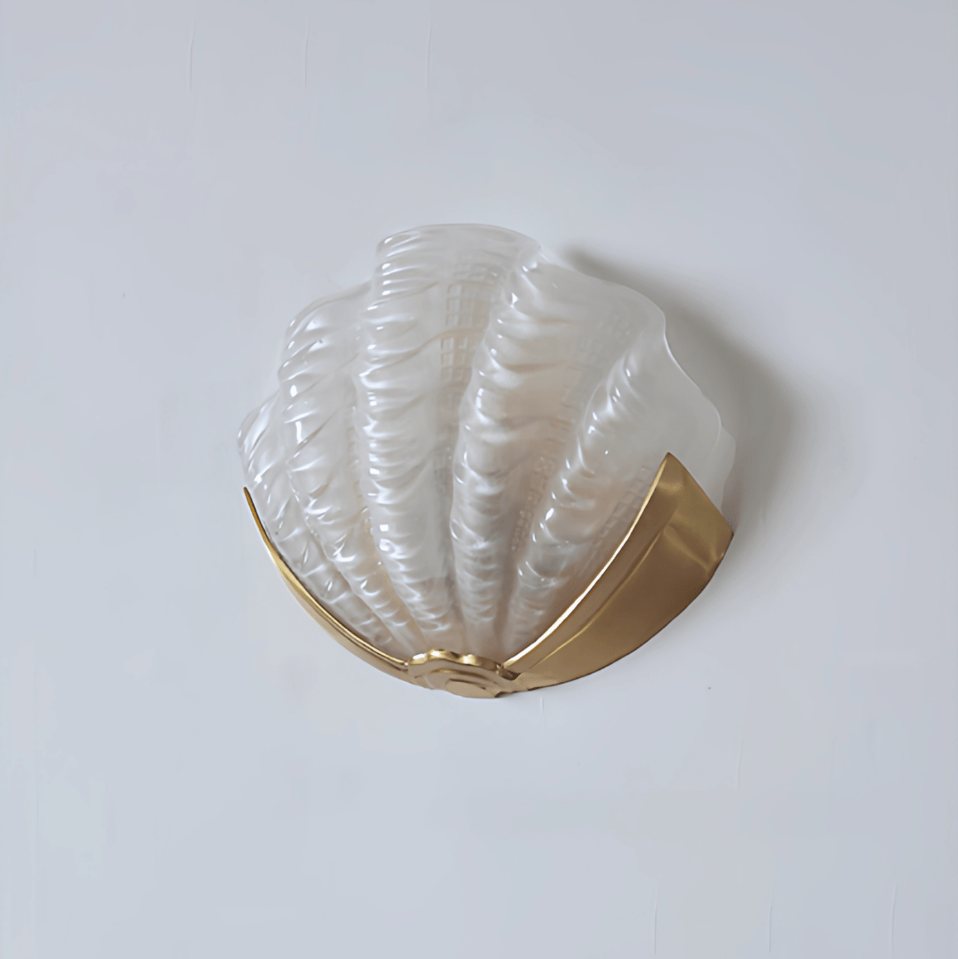 Nico Art Deco Glass Scallop Wall Light