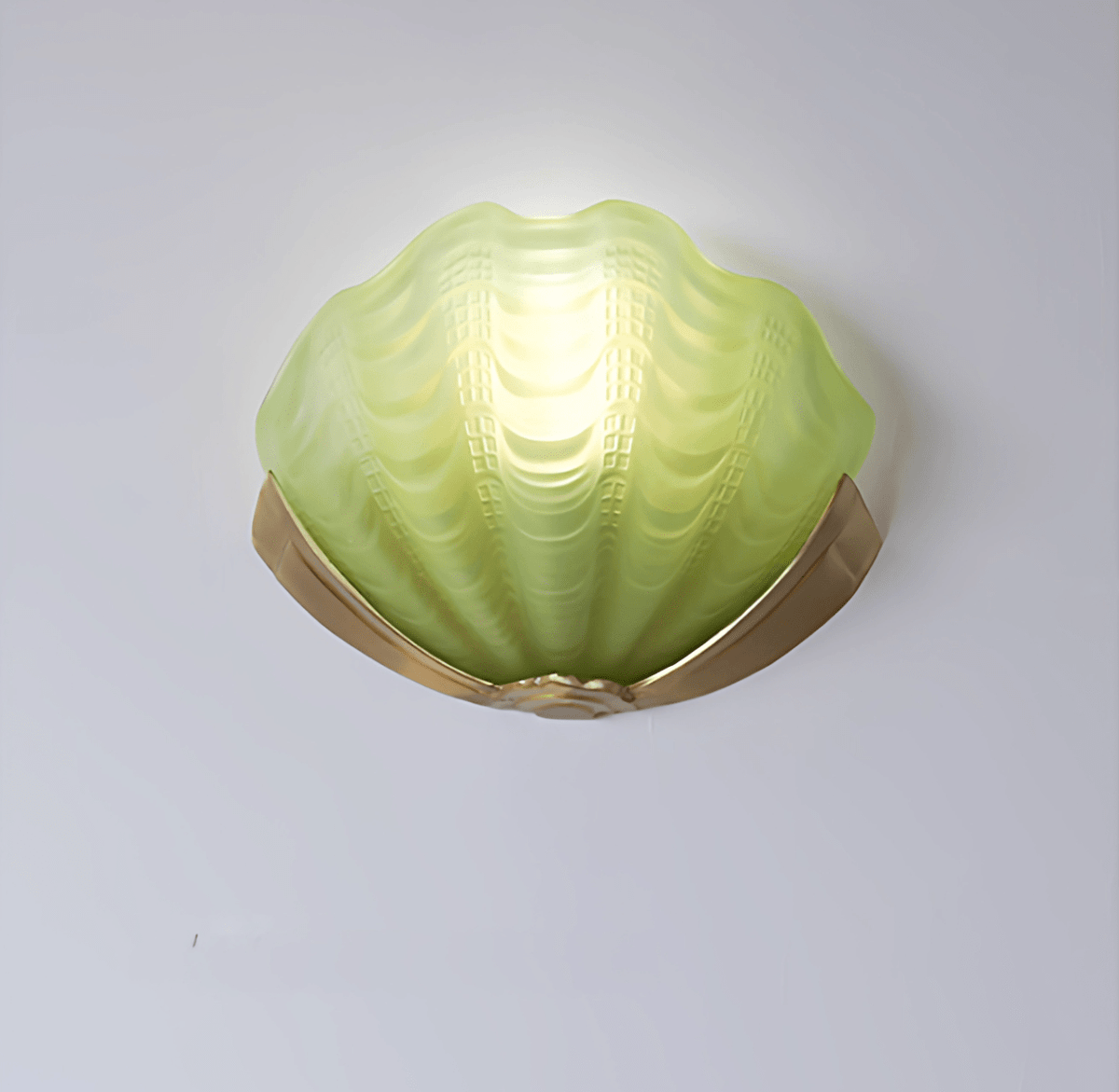Nico Art Deco Glass Scallop Wall Light