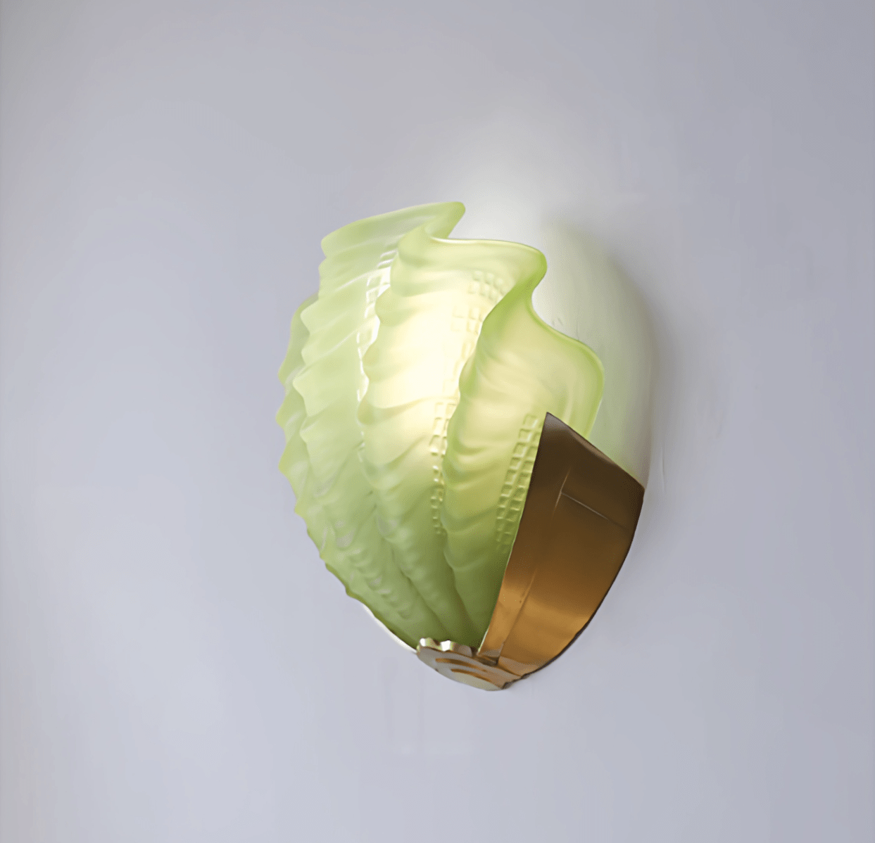 Nico Art Deco Glass Scallop Wall Light