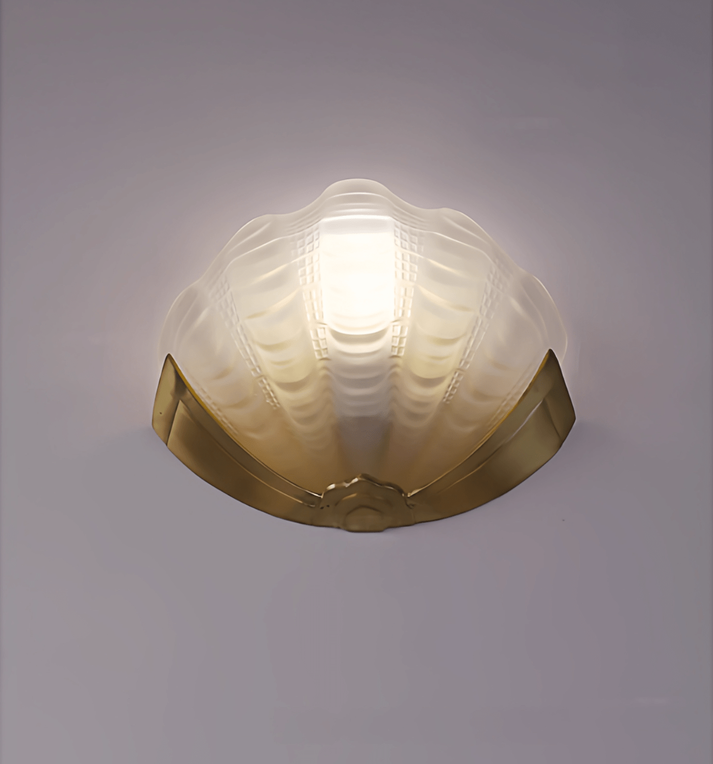 Nico Art Deco Glass Scallop Wall Light