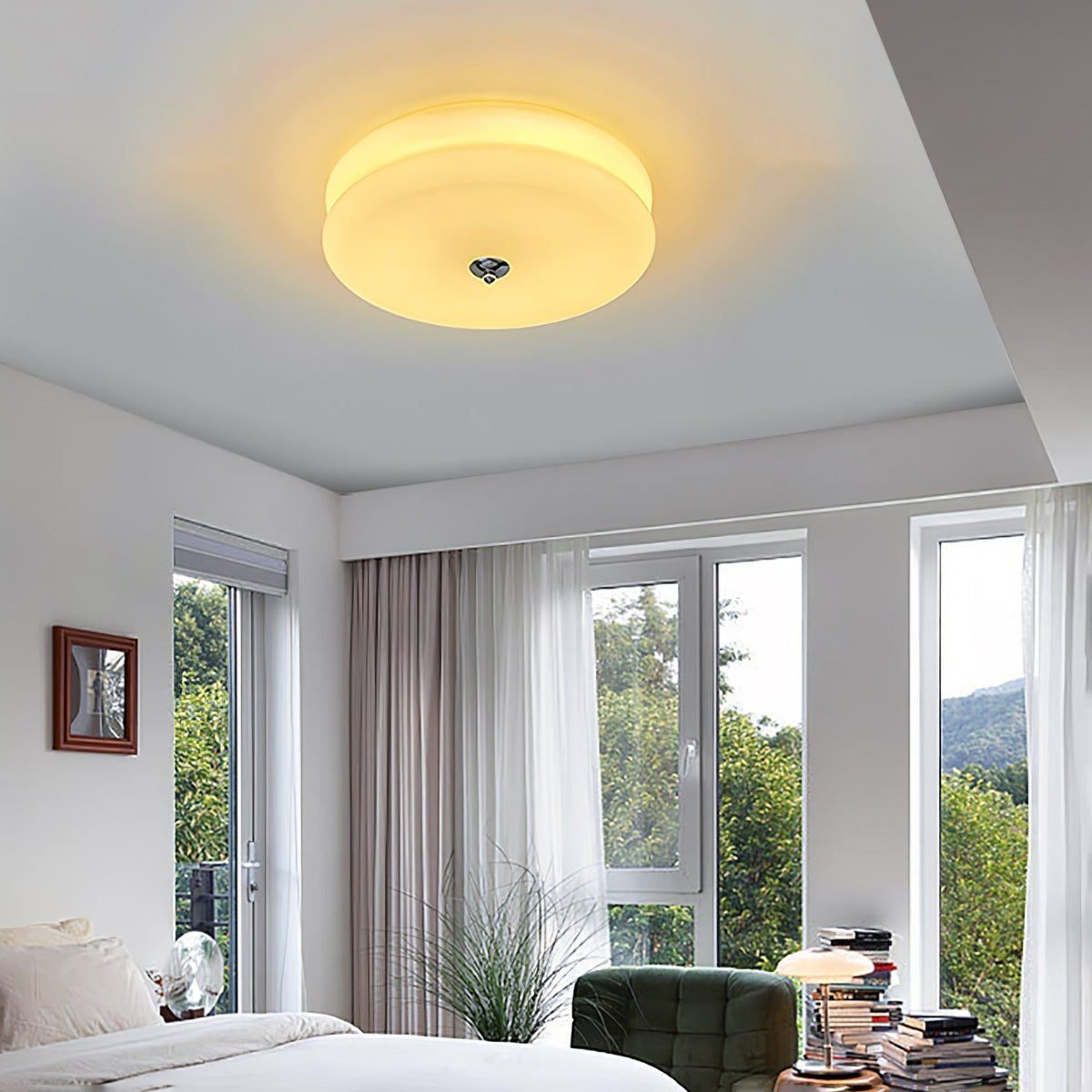 Eirinine Ceiling Light Art Deco Vintage Glass