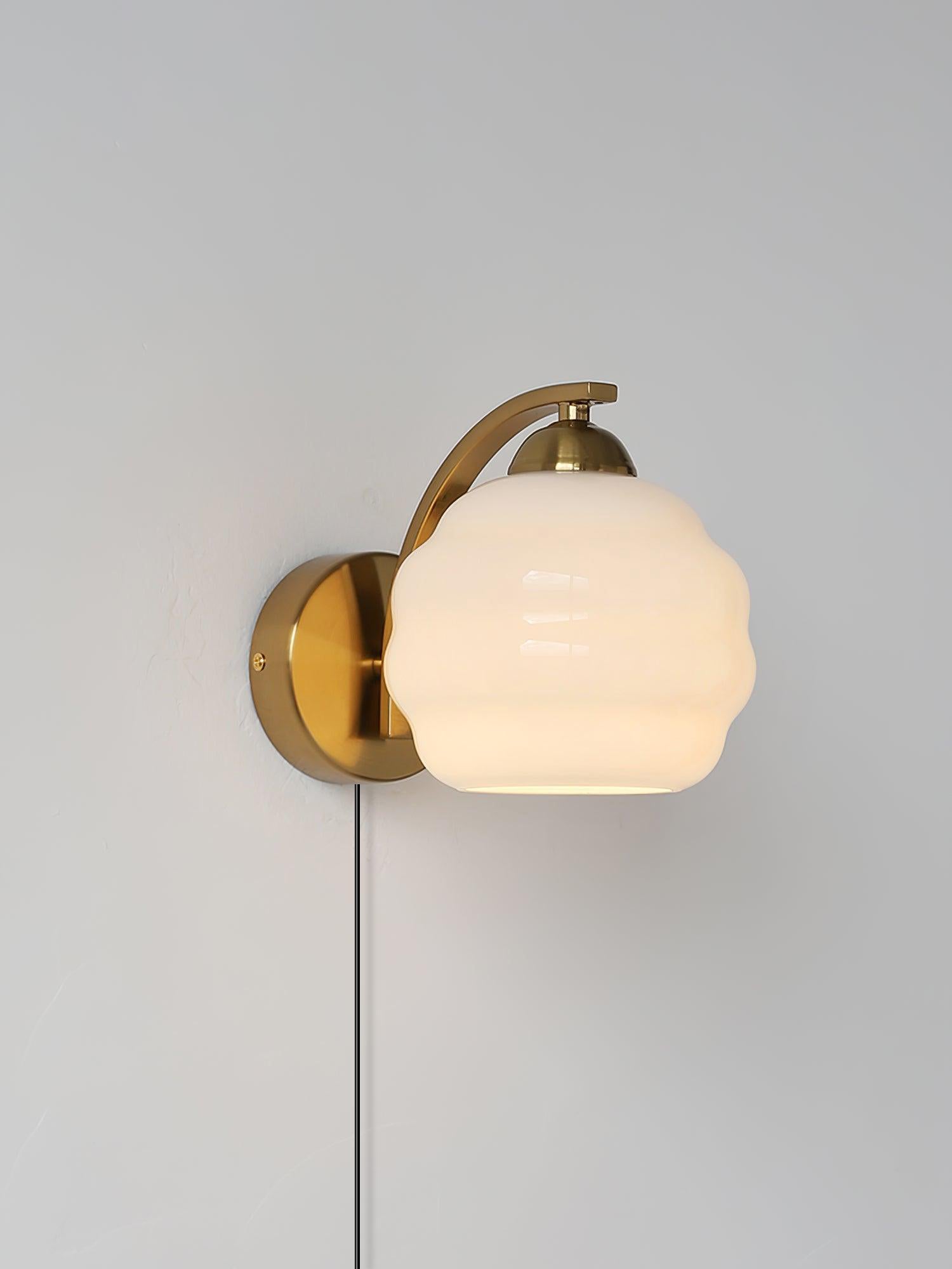 Eiraaine Wall Lamp Art Deco Glass Chrome