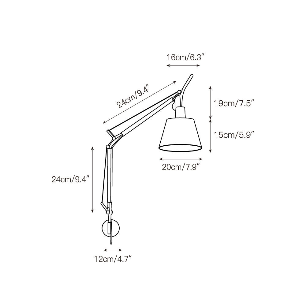 Costanza Plug-in Swing-Arm Wall Lamp