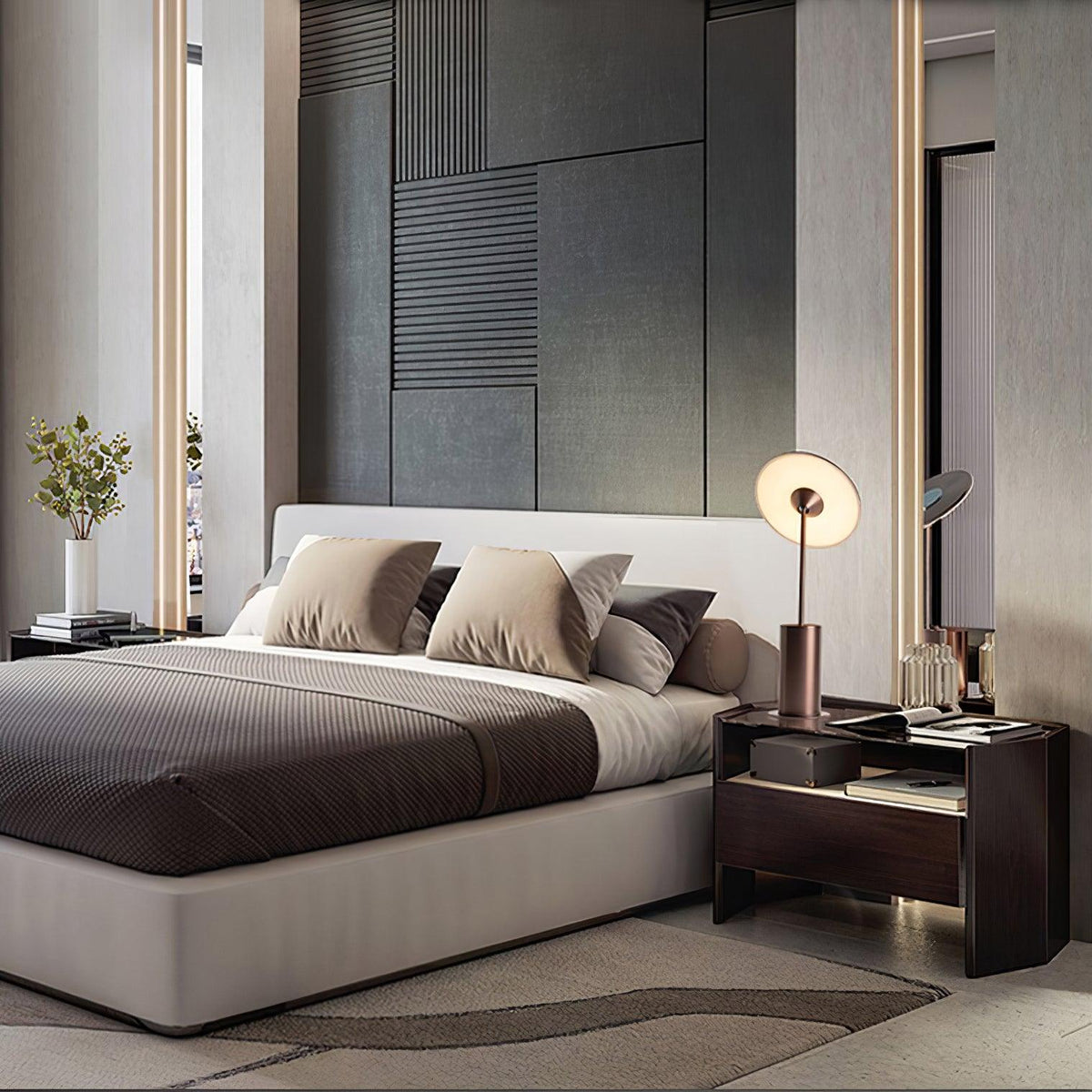 Feralielle Steel Minimalist Table Lamp