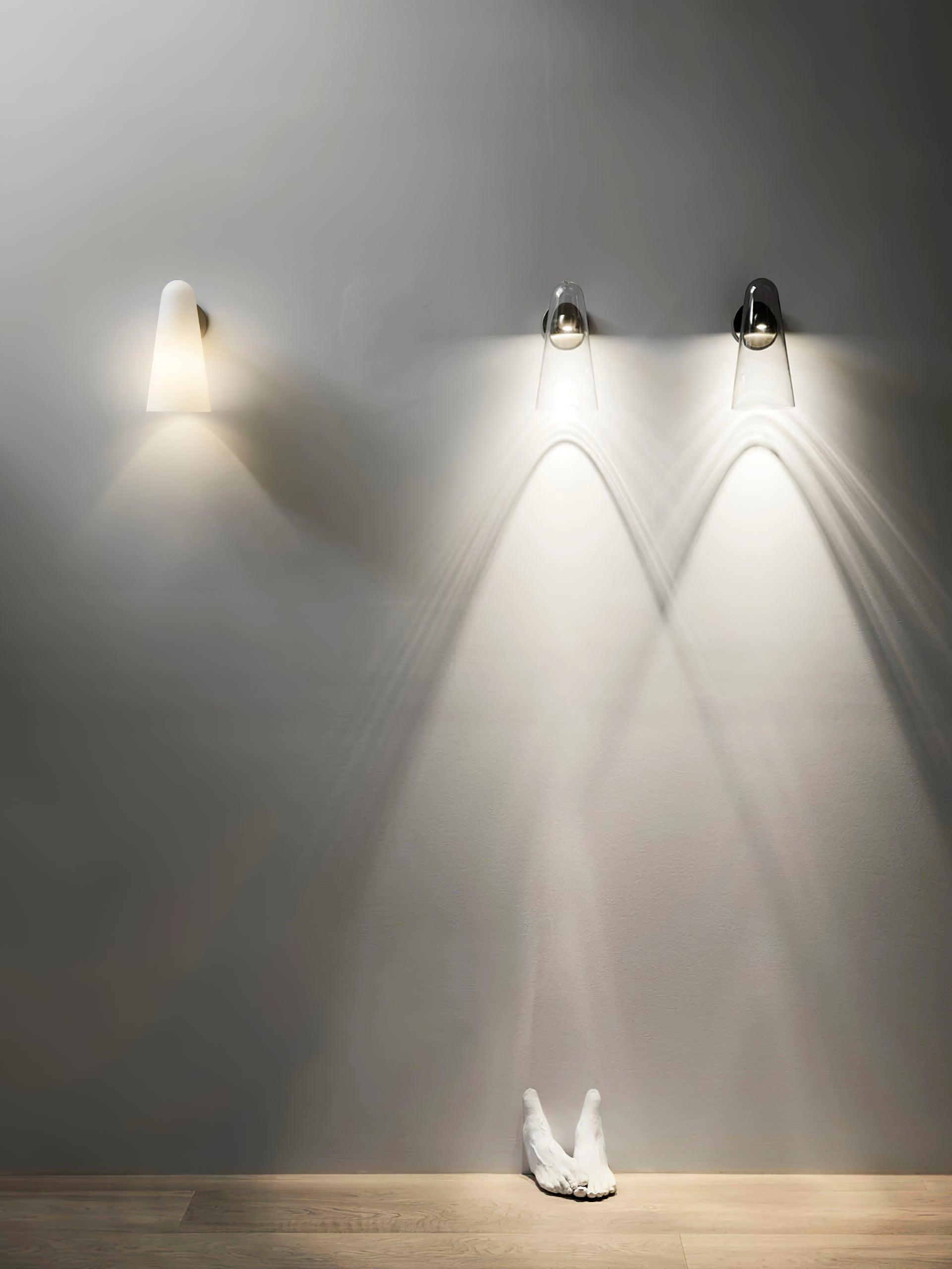 Lioririella Conical Glass Wall Lamp