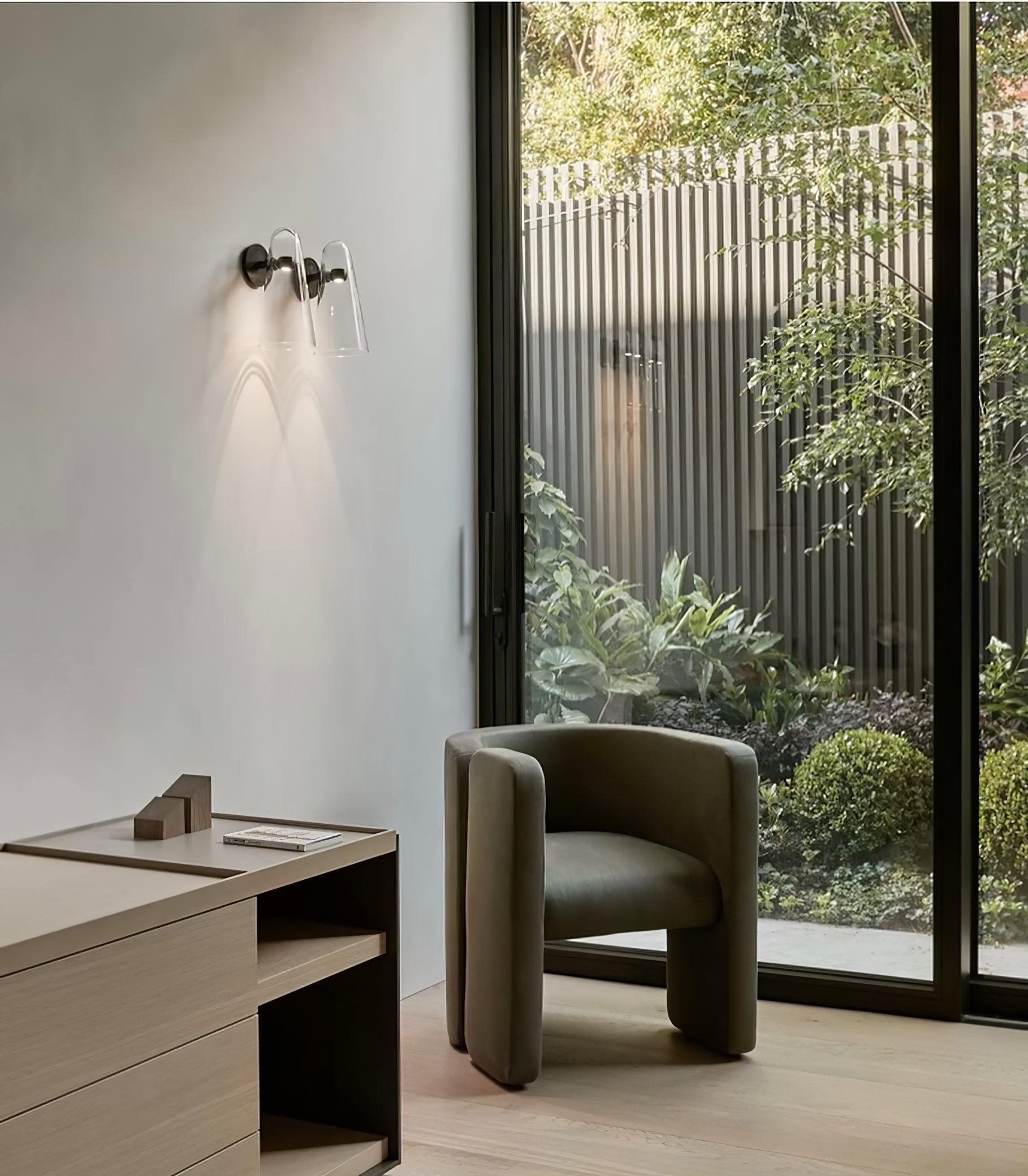 Lioririella Conical Glass Wall Lamp