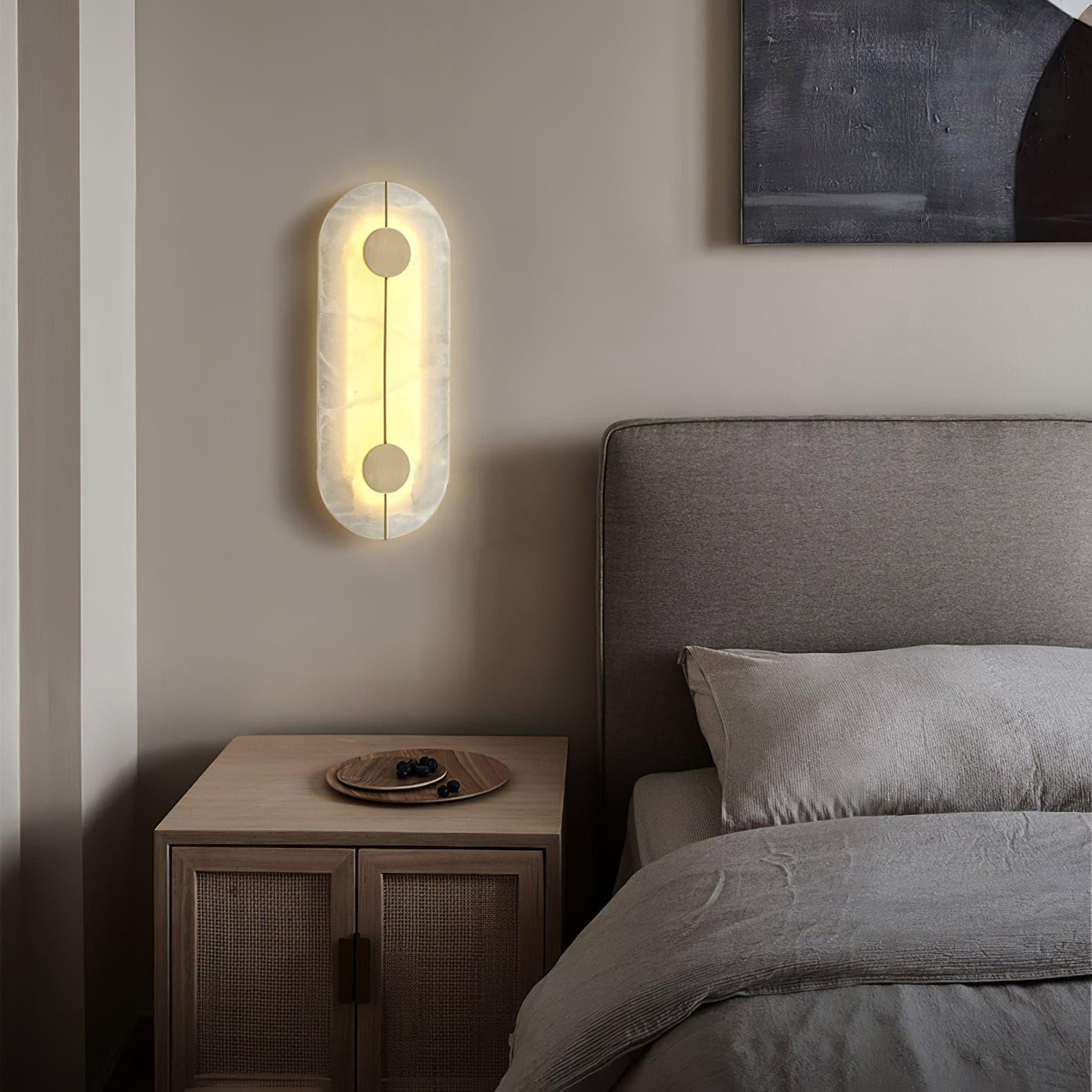 Citheira Minimalist Alabaster Wall Light