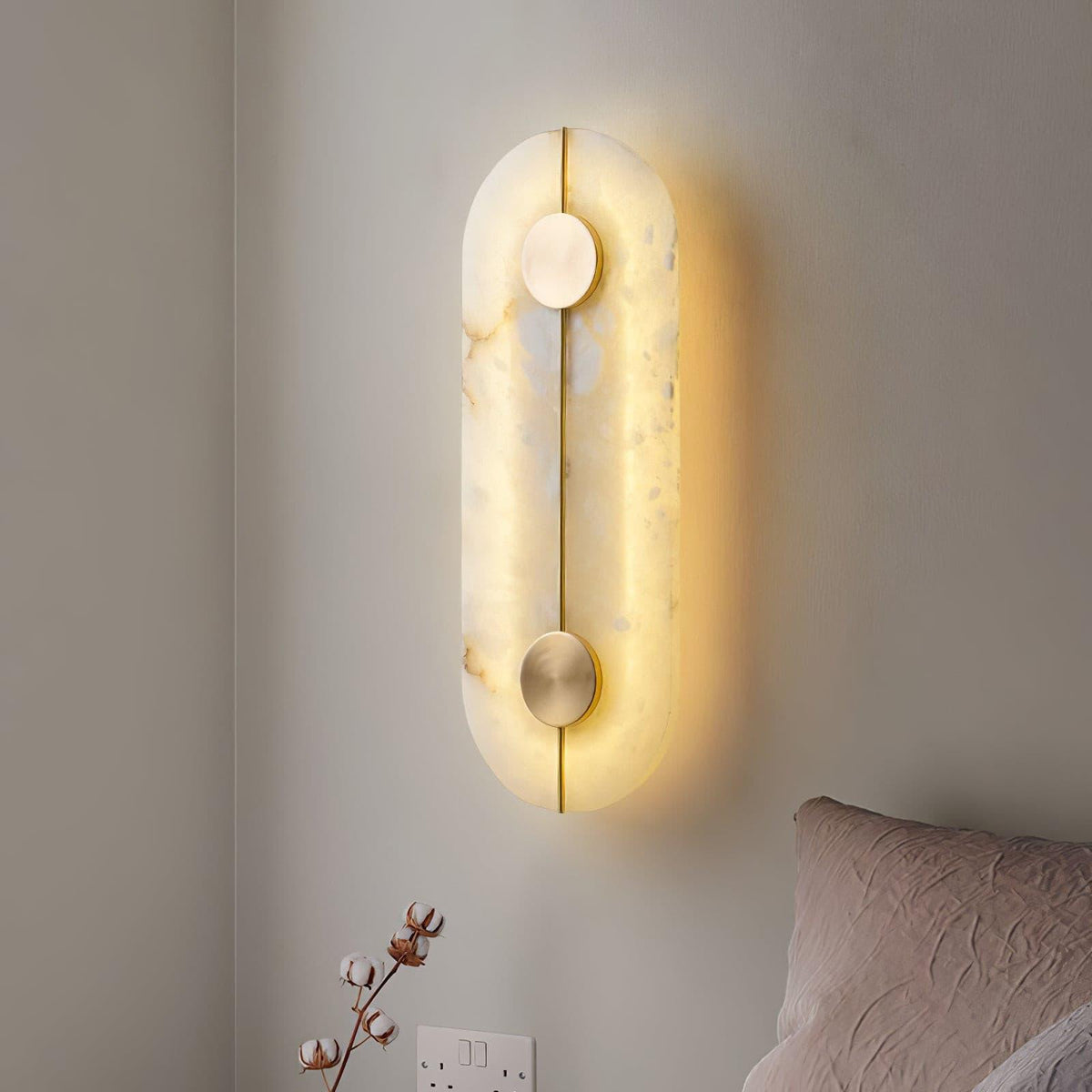 Citheira Minimalist Alabaster Wall Light