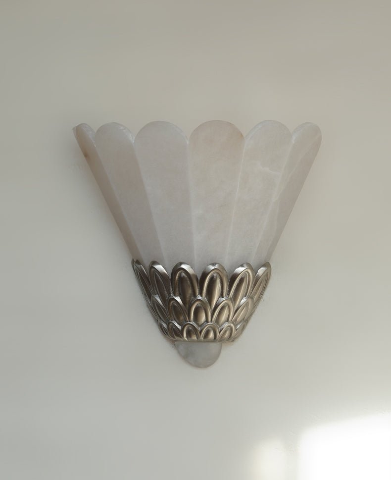 Marbe Vintage Alabaster Petal Wall Lamp