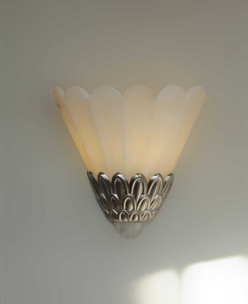 Marbe Vintage Alabaster Petal Wall Lamp