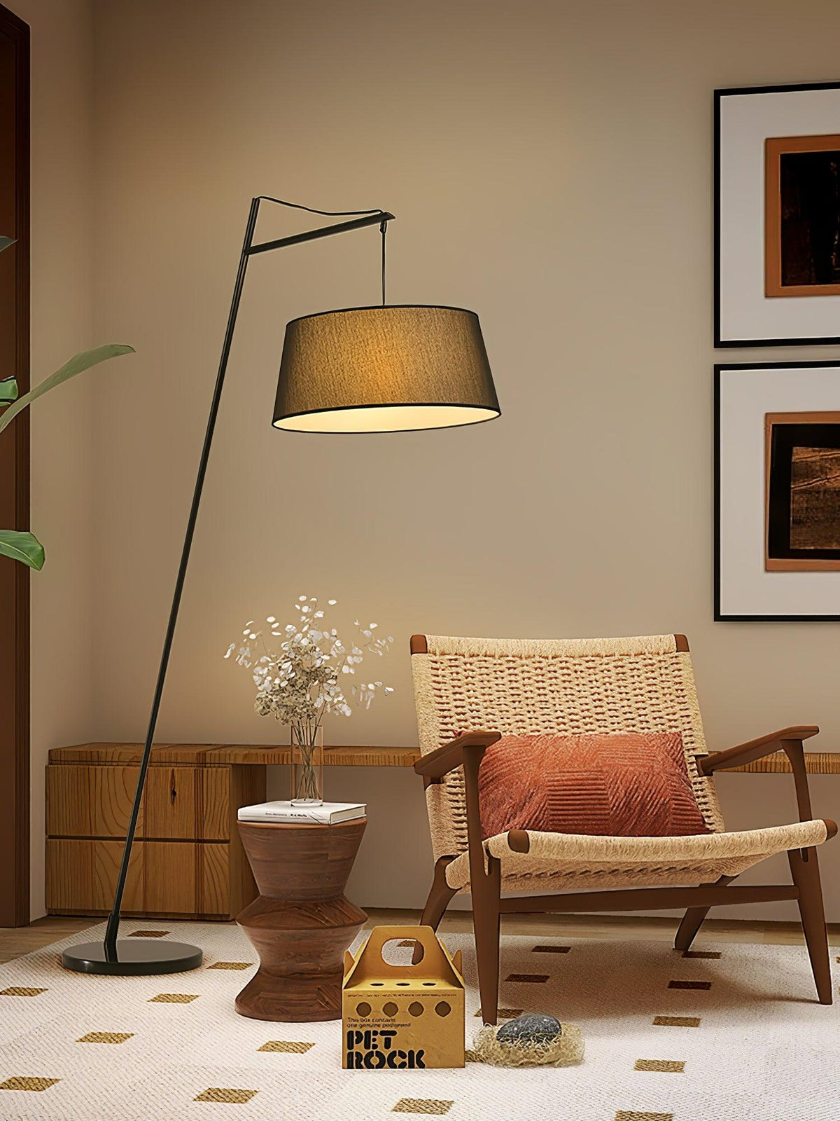 Votalyra Modern Fabric Floor Lamp