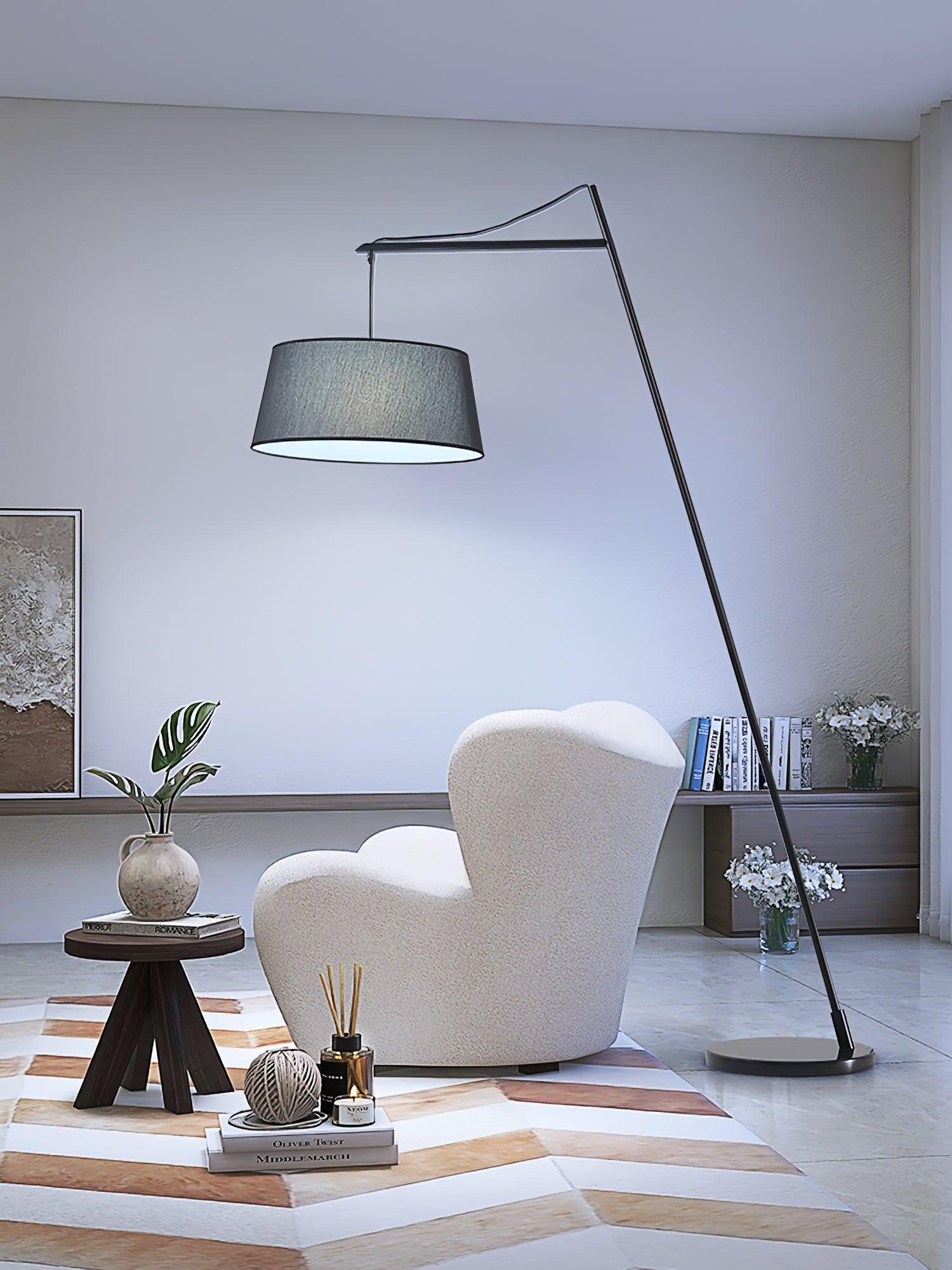 Votalyra Modern Fabric Floor Lamp