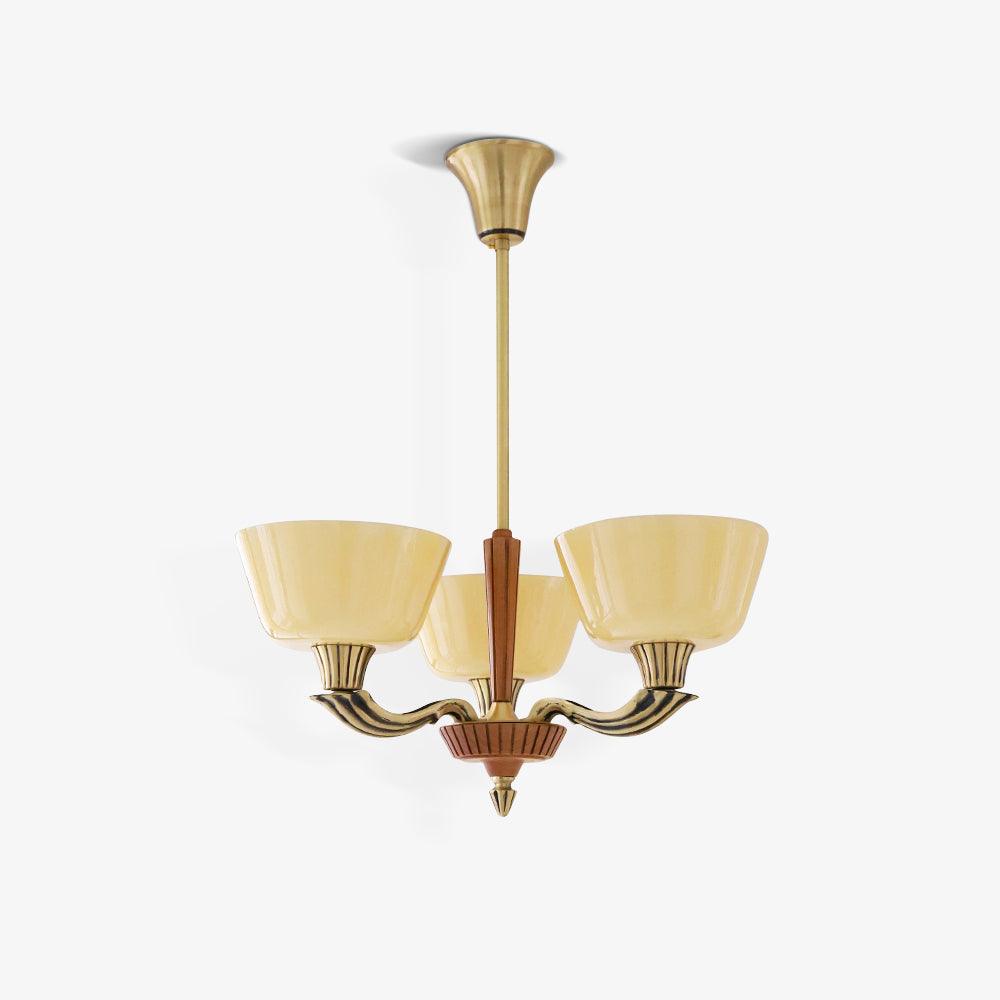 Rolvin Chandelier Flared Shade Vintage